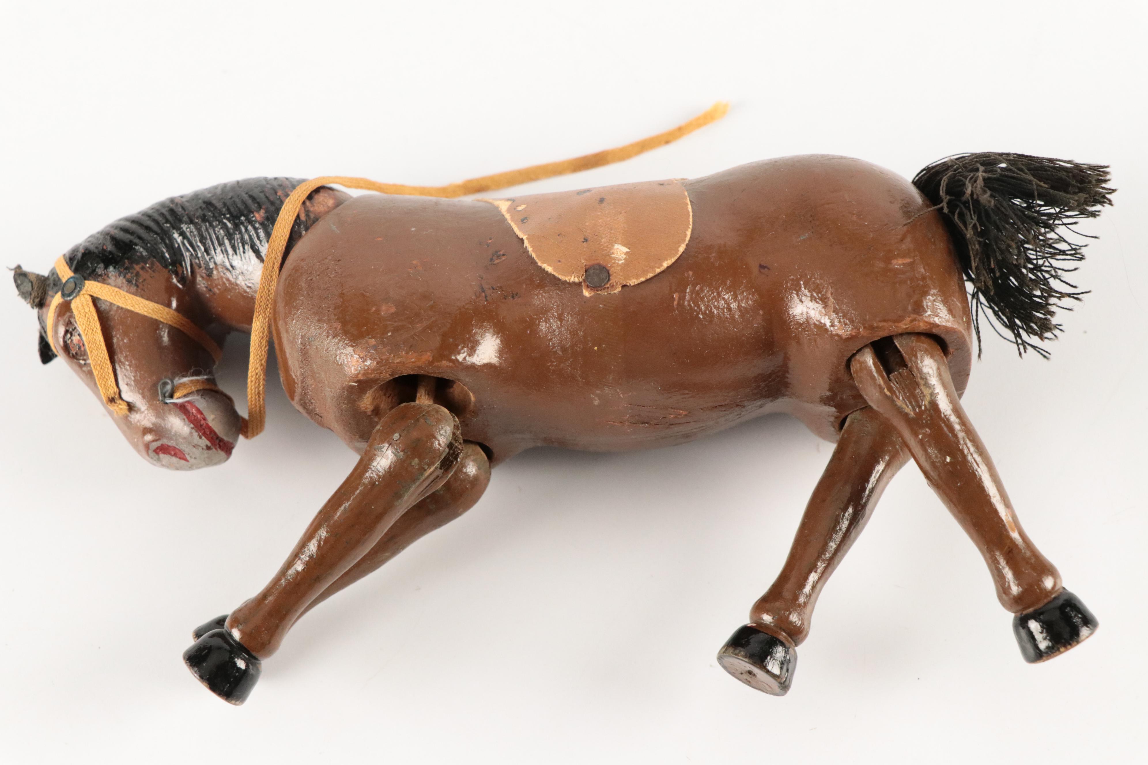 Schoenhut Wooden Humpty Dumpty Circus Animal Toys, Early 20th Century