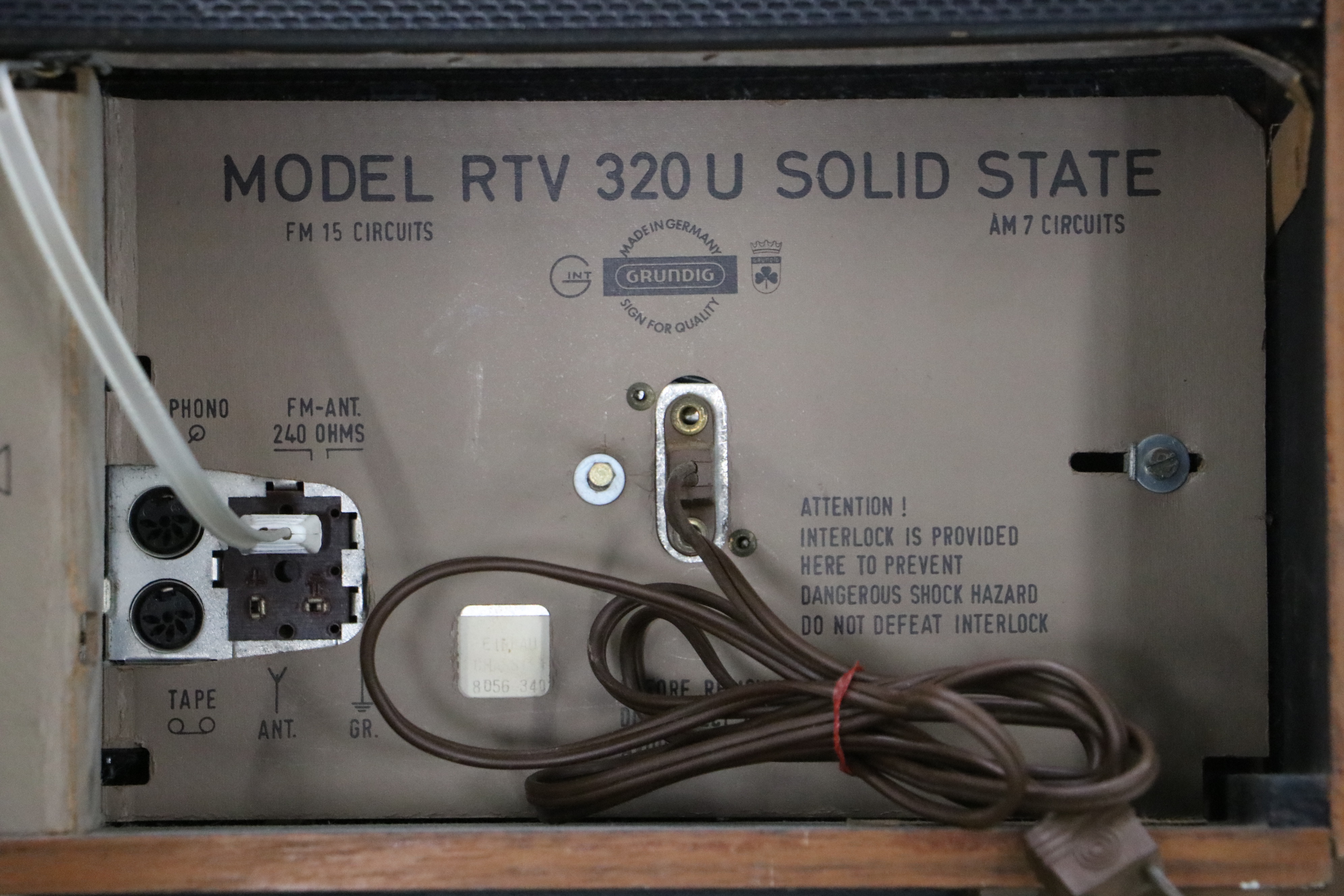 Grundig RTV 320U Solid State Receiver, CN 222 Stereo and Box 525 Speakers