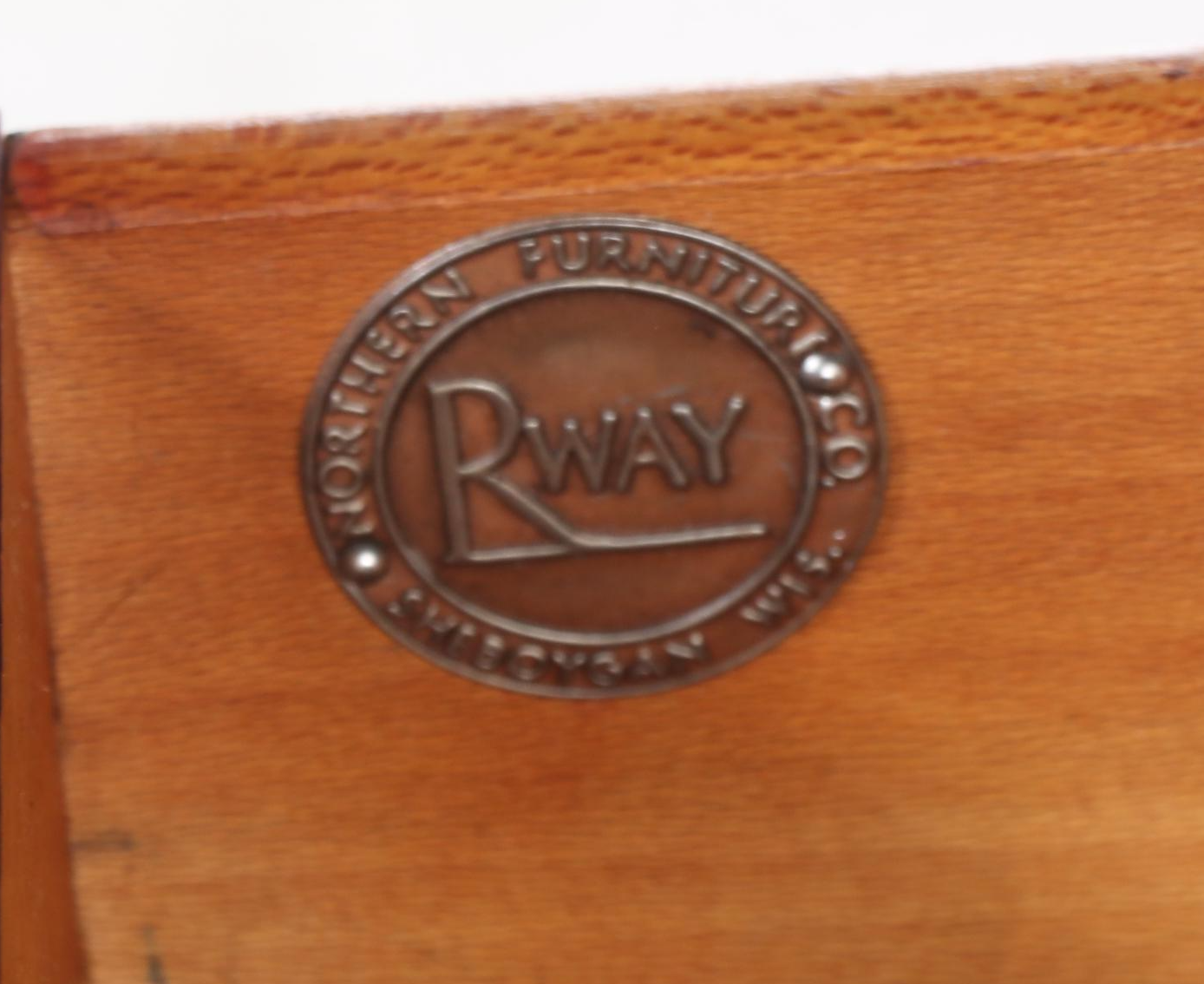 Northern Furniture Co. Regency Style Mahogany Side Table with Painted Faux Inlay