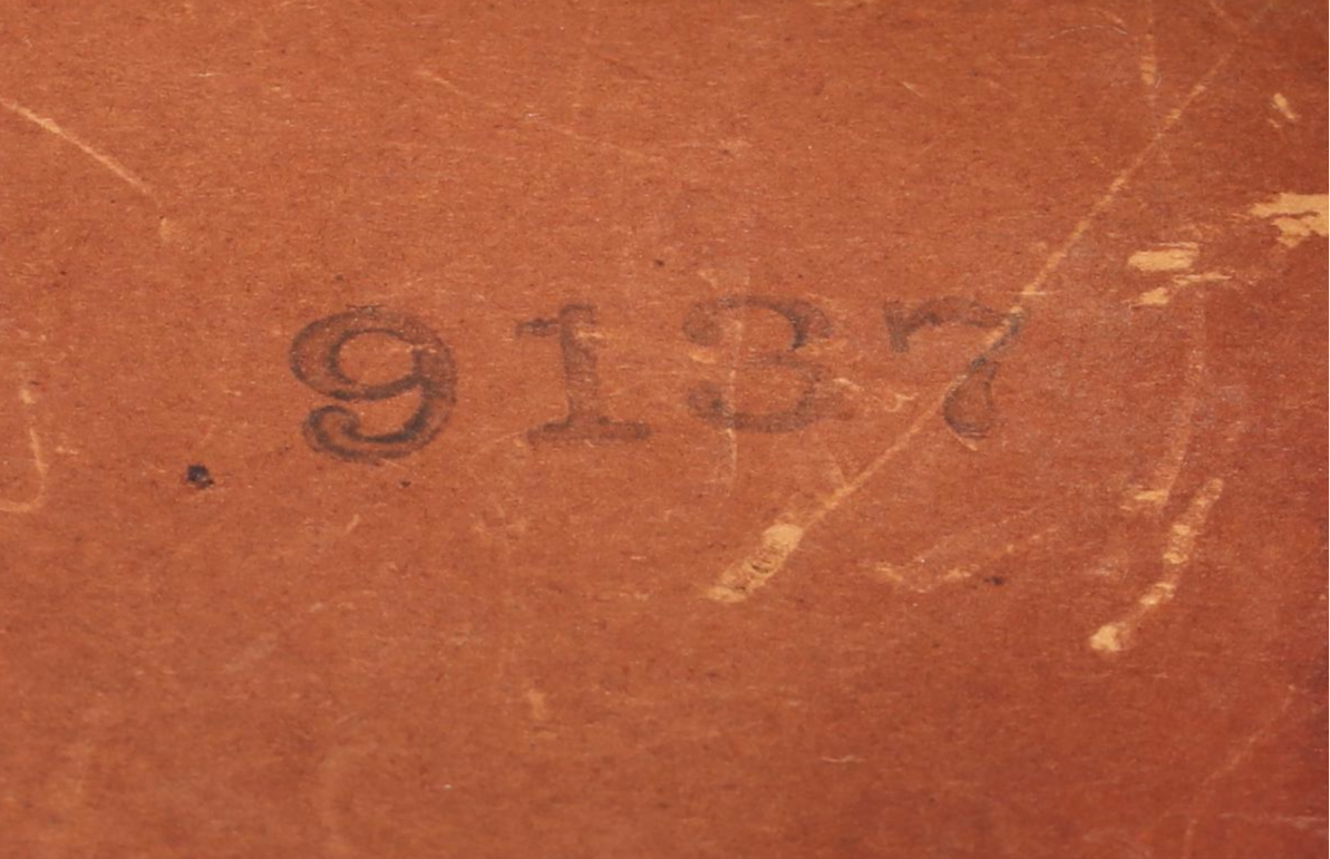 Northern Furniture Co. Regency Style Mahogany Side Table with Painted Faux Inlay