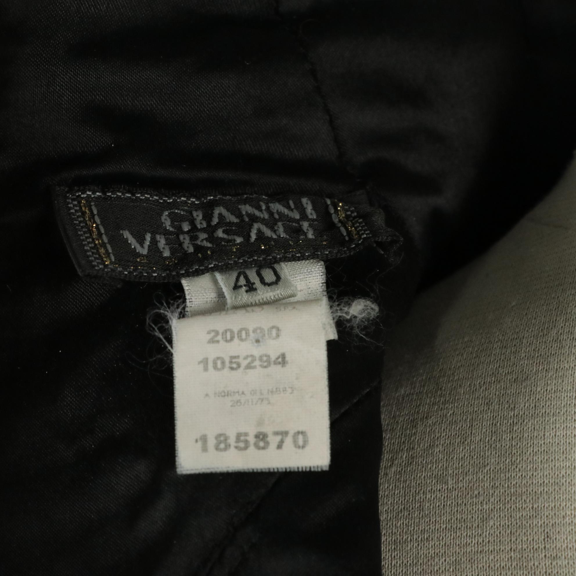 Gianni Versace Couture Leather/Silk/Lace Bondage Dress