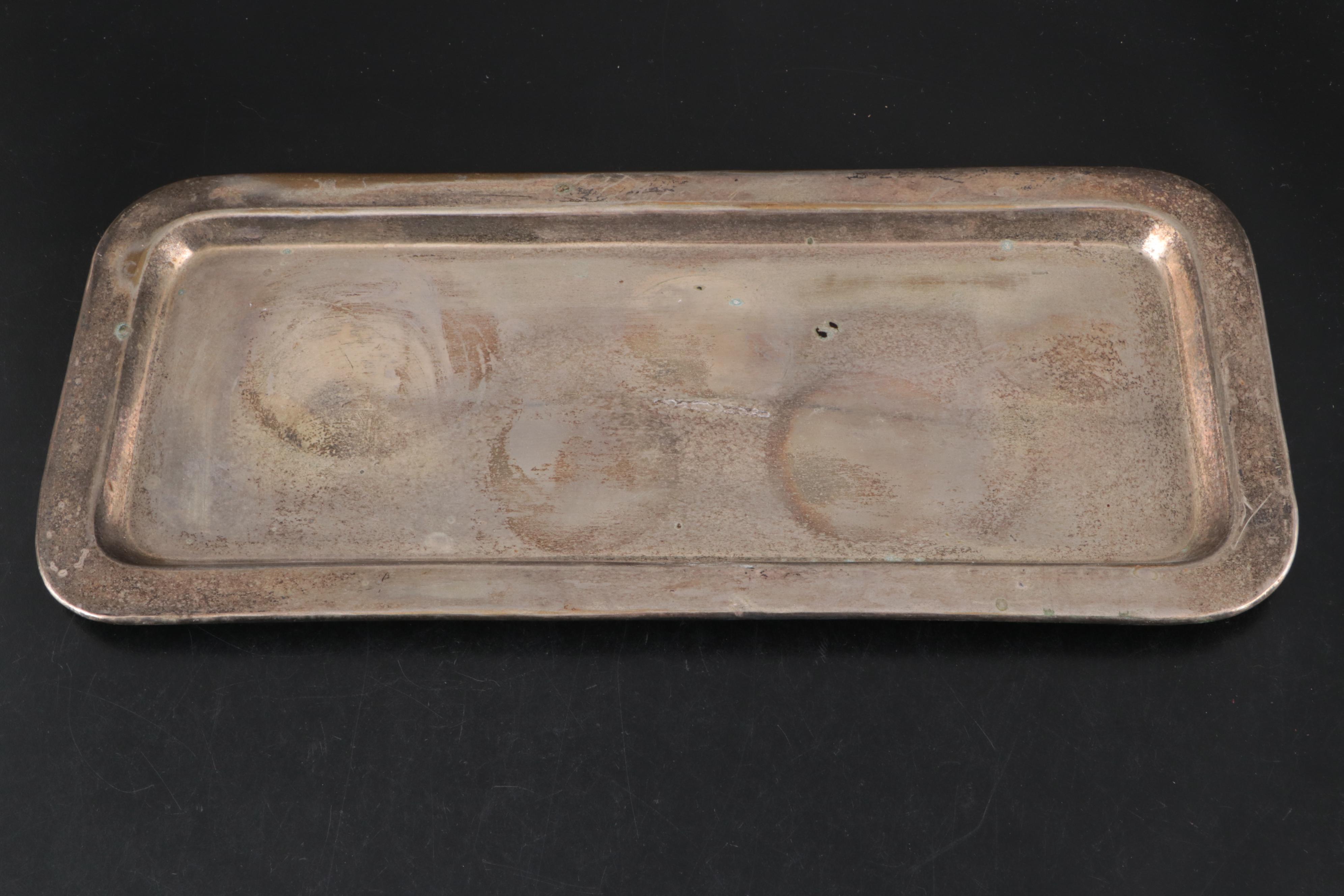 Pottery Barn Double Wine Cooler and Tray with Other Split Heart-Shaped Goblets