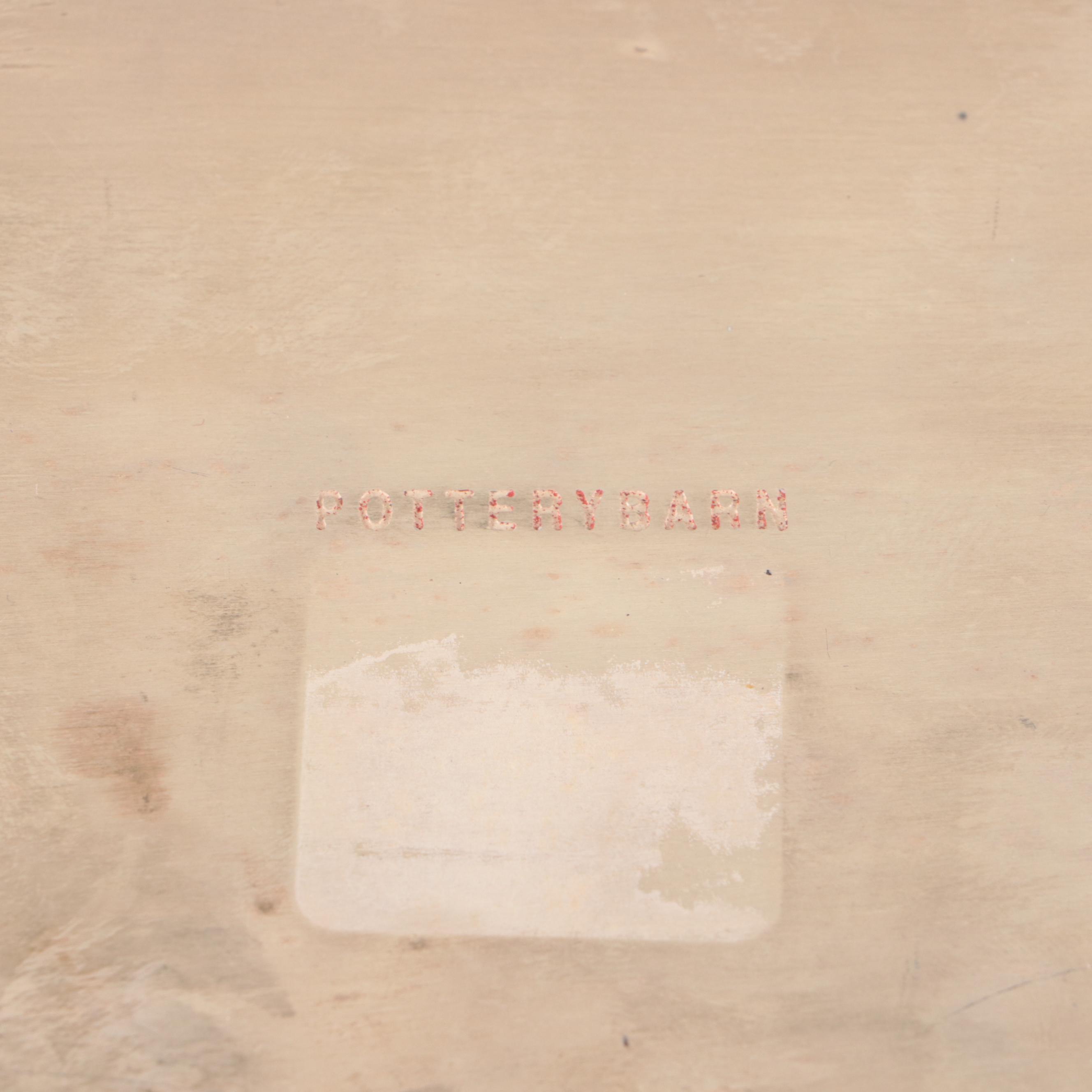 Pottery Barn Double Wine Cooler and Tray with Other Split Heart-Shaped Goblets