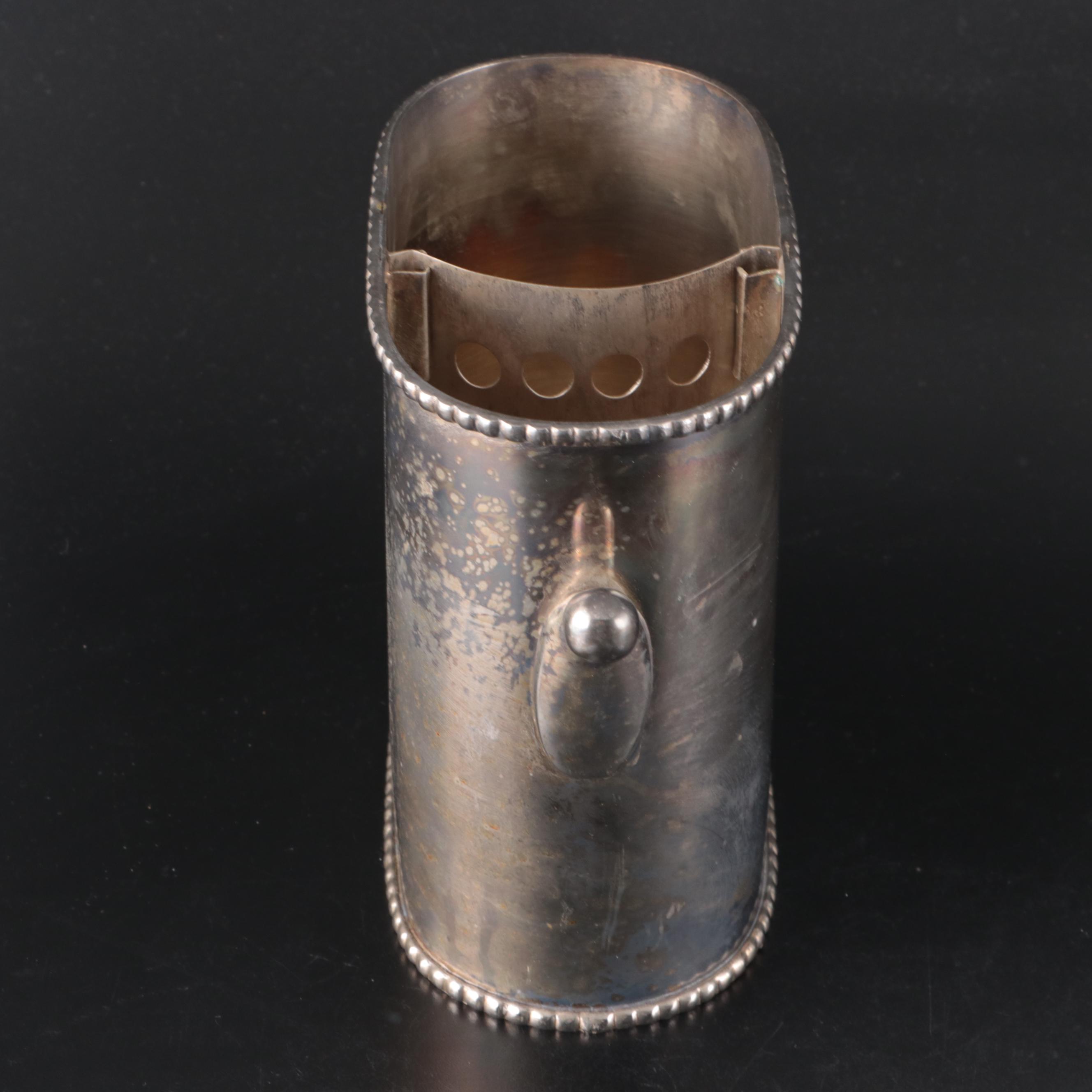 Pottery Barn Double Wine Cooler and Tray with Other Split Heart-Shaped Goblets