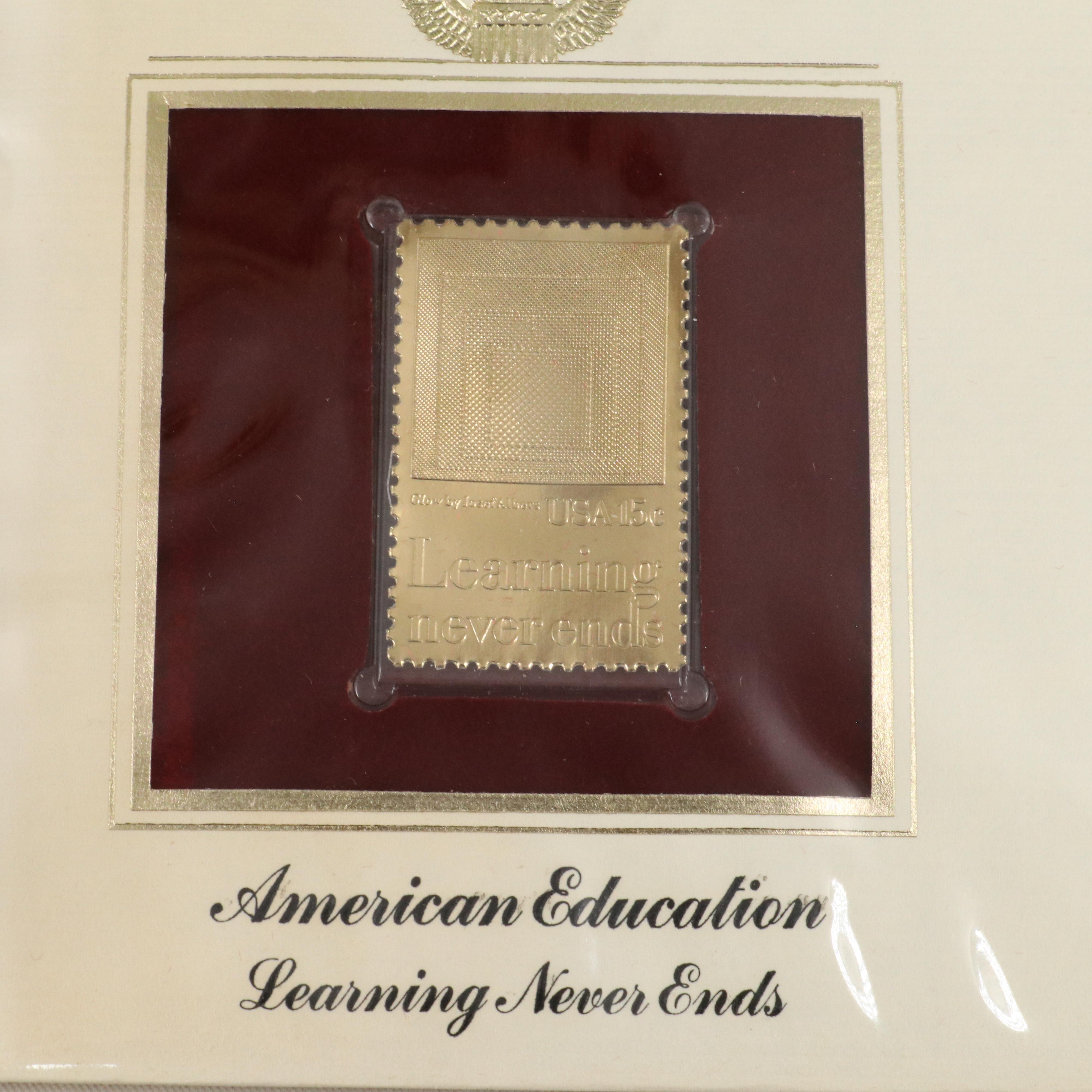 "Golden Replicas of United States Stamps" Collector's Album