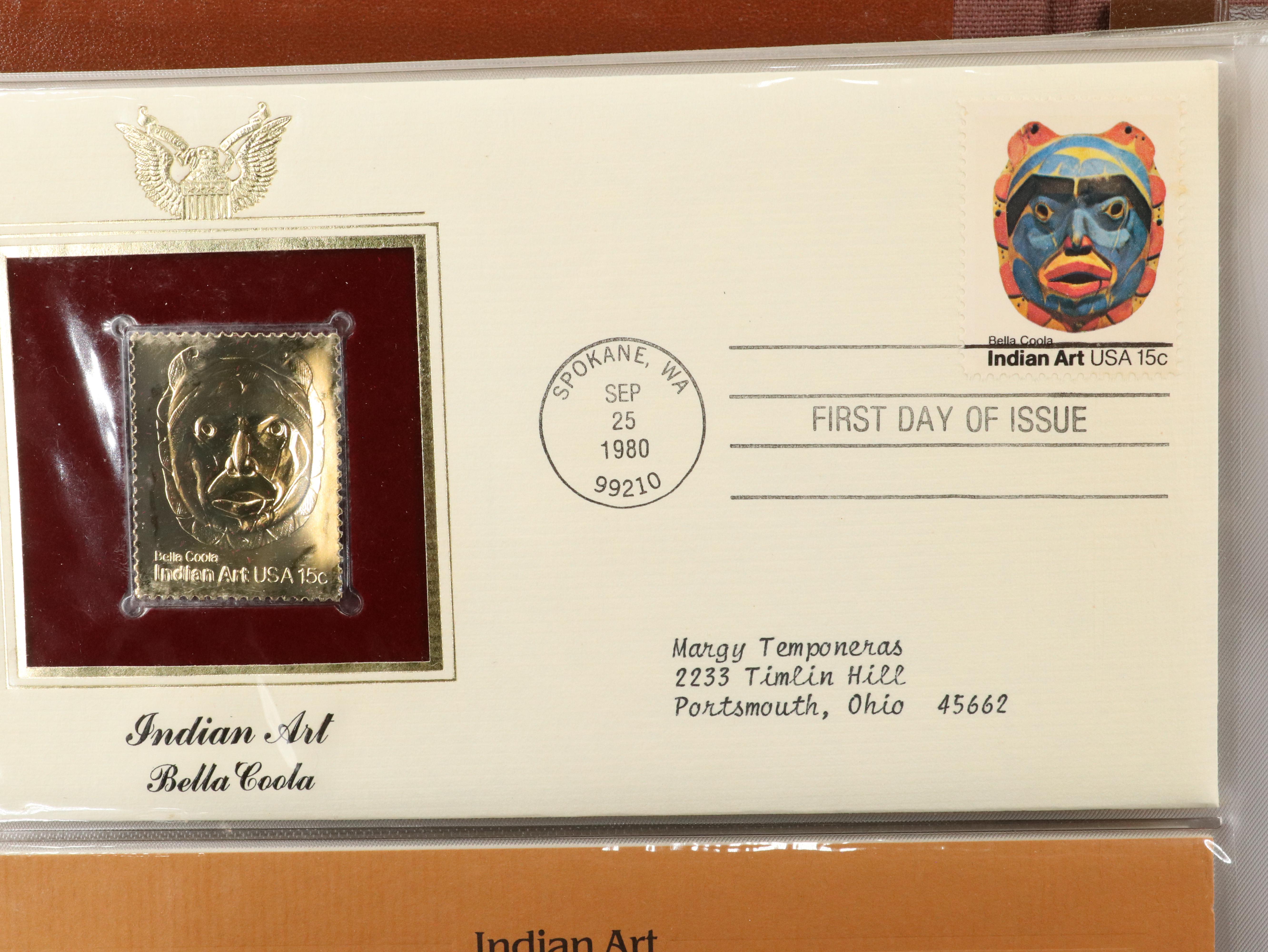 "Golden Replicas of United States Stamps" Collector's Album