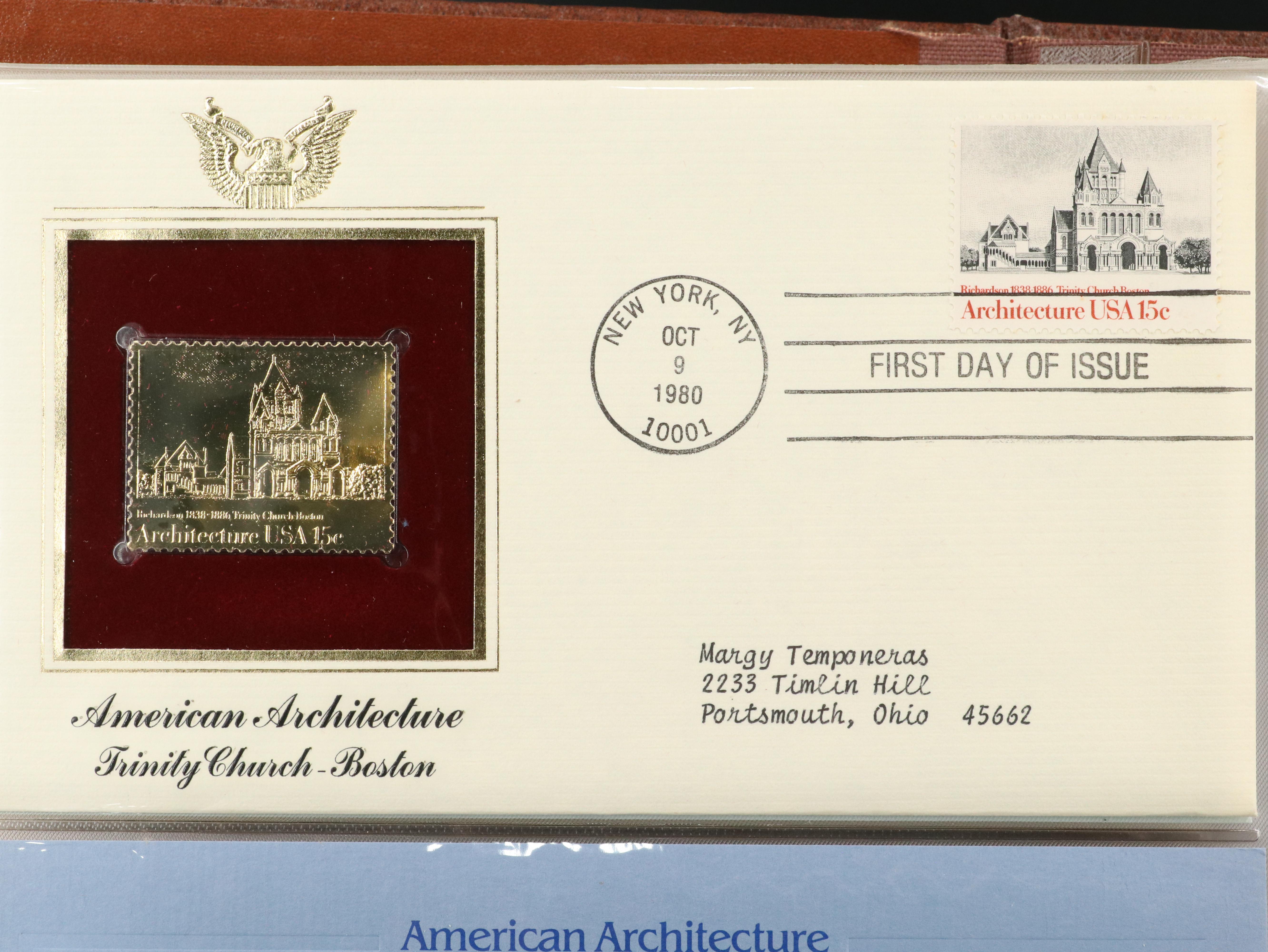 "Golden Replicas of United States Stamps" Collector's Album