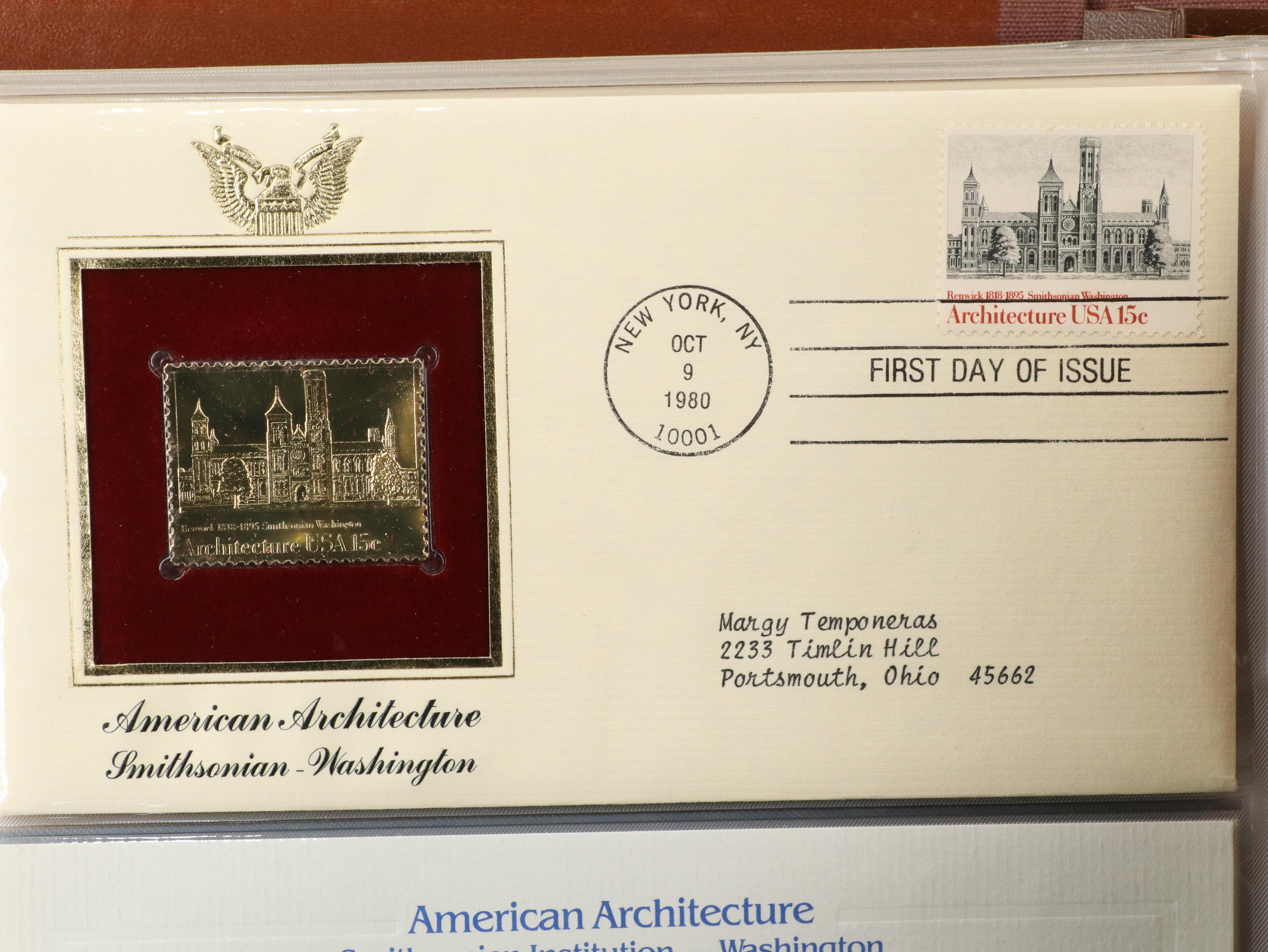 "Golden Replicas of United States Stamps" Collector's Album