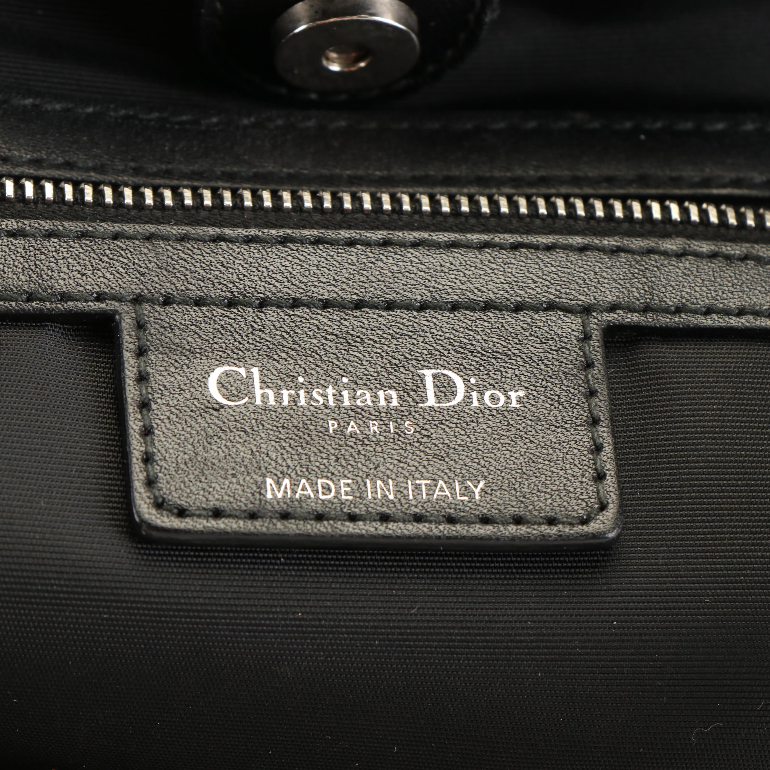 Christian Dior Panarea Tote Bag in Quilted Fabric and Leather