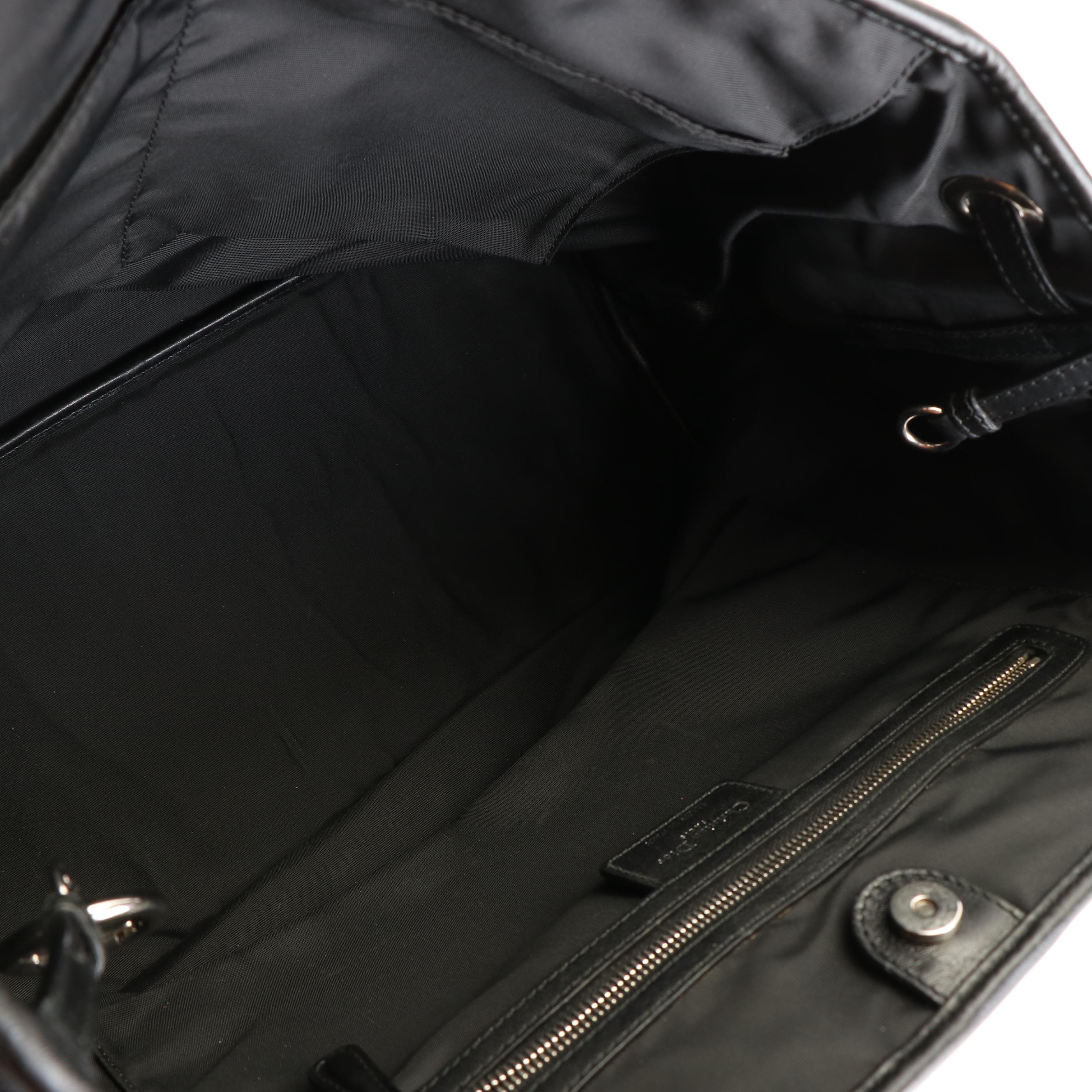 Christian Dior Panarea Tote Bag in Quilted Fabric and Leather