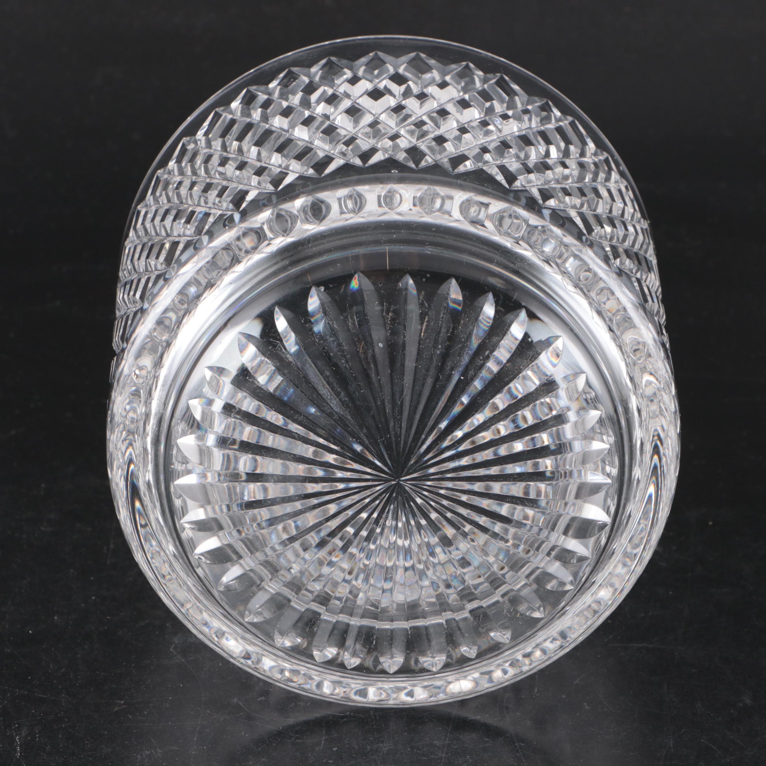 Diamond Pattern Crystal Biscuit Barrel