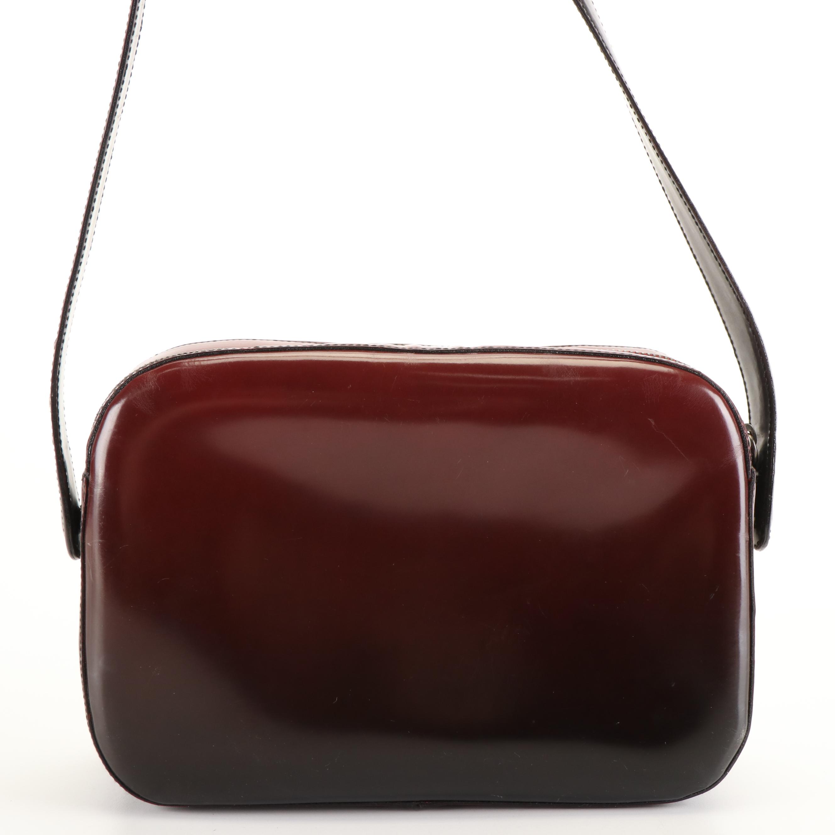 Prada Spazzolato Fume Shoulder Bag in Barola