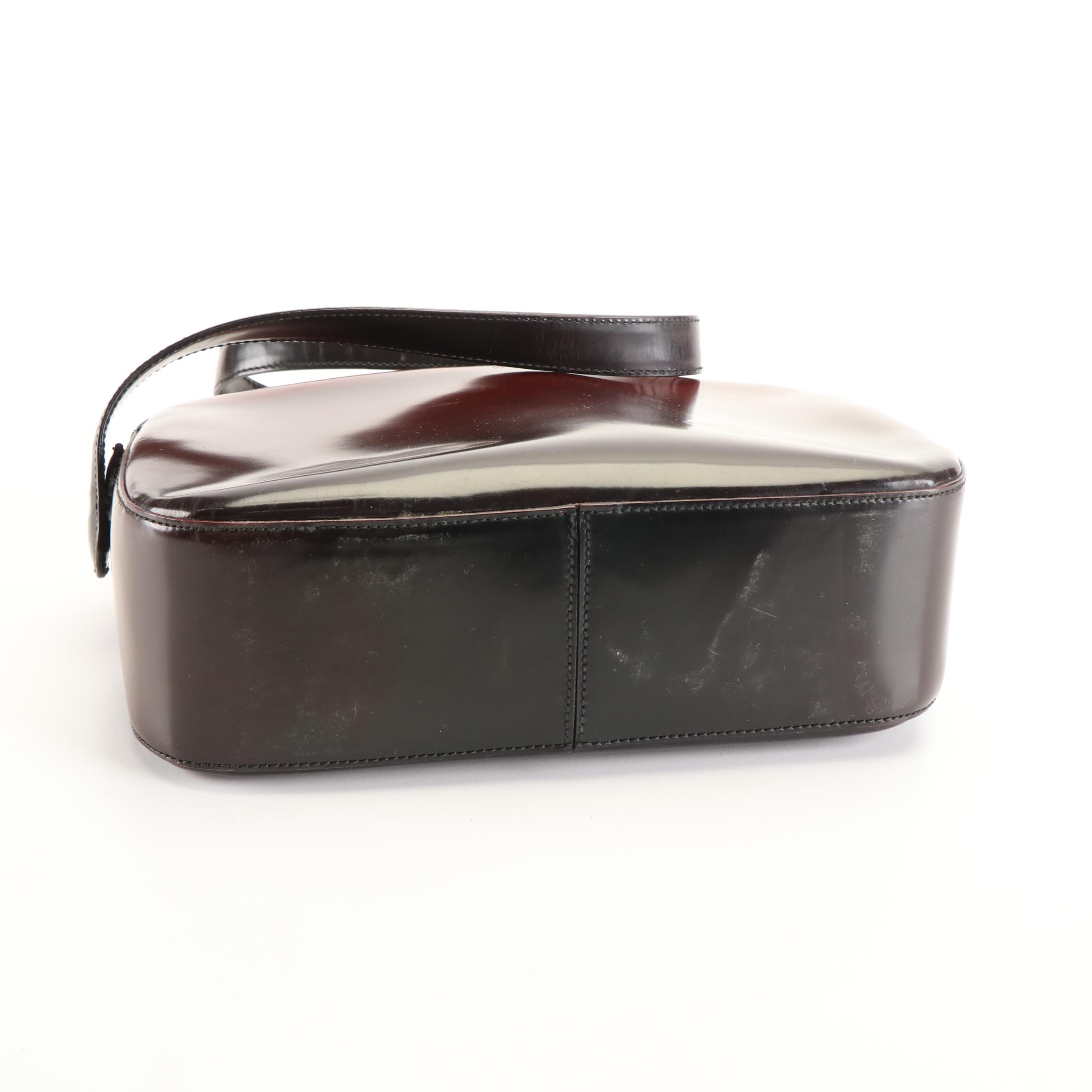 Prada Spazzolato Fume Shoulder Bag in Barola