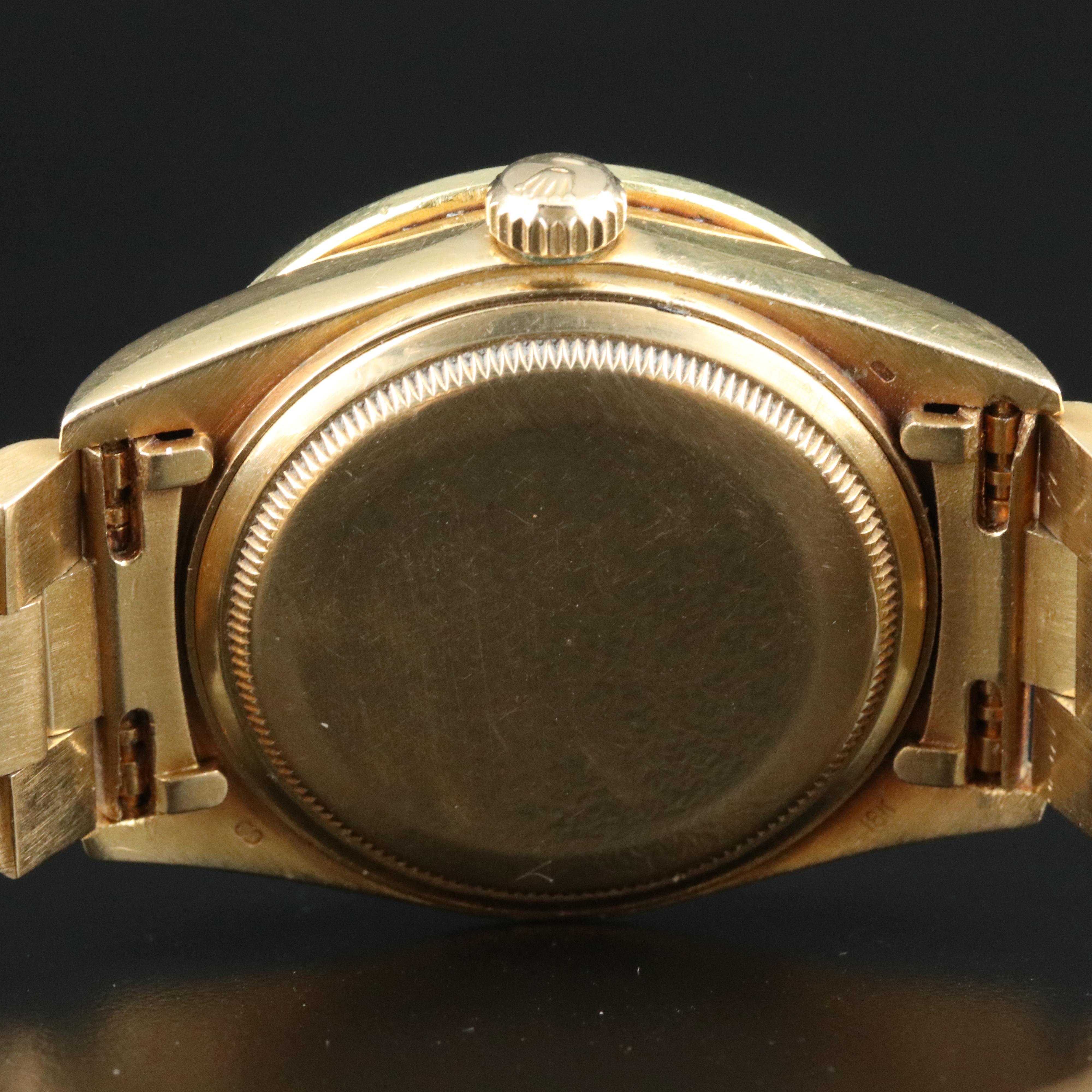 Rolex Day-Date 18038 Custom 1.70 CTW Diamond Set 18K Gold Automatic Watch