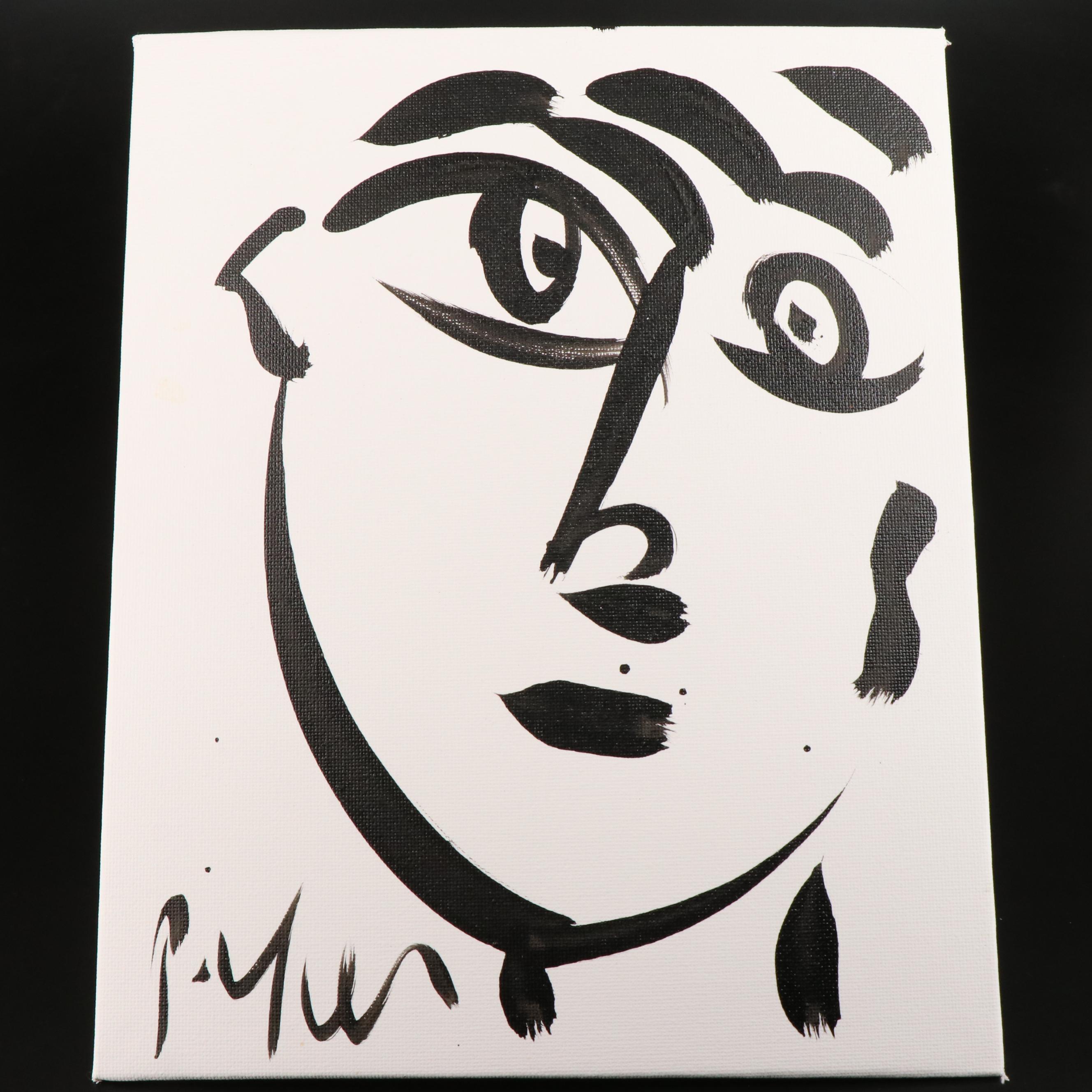 Peter Robert Keil Stylized Acrylic Portrait