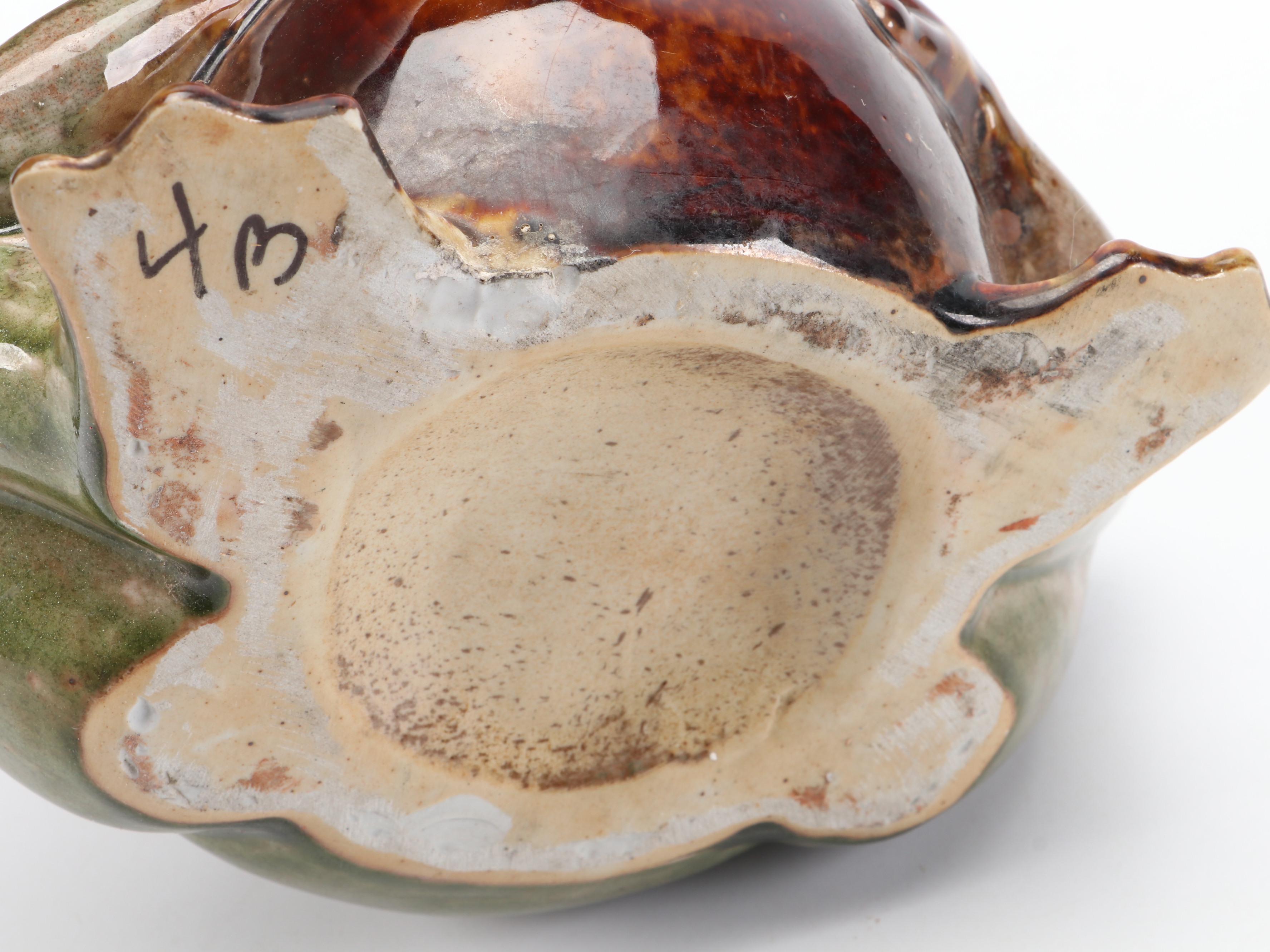 Shimmer Glazed Ceramic Frog Jug