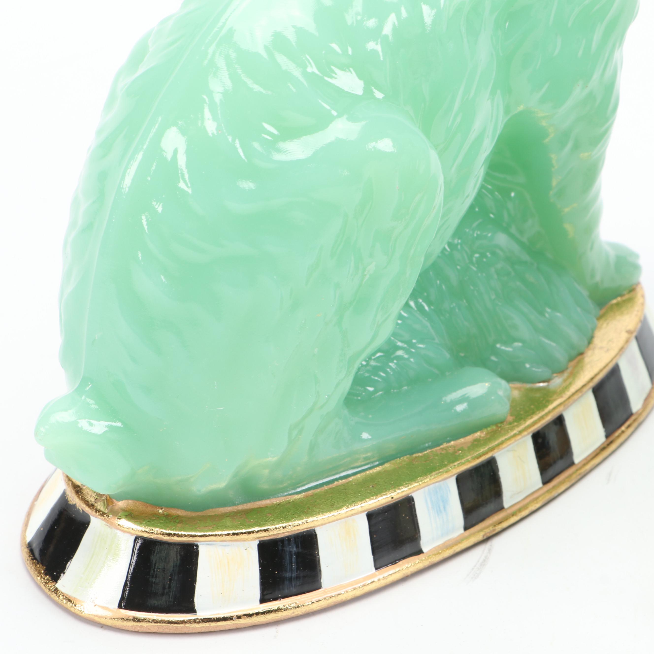 MacKenzie-Childs Resin Green Rabbits