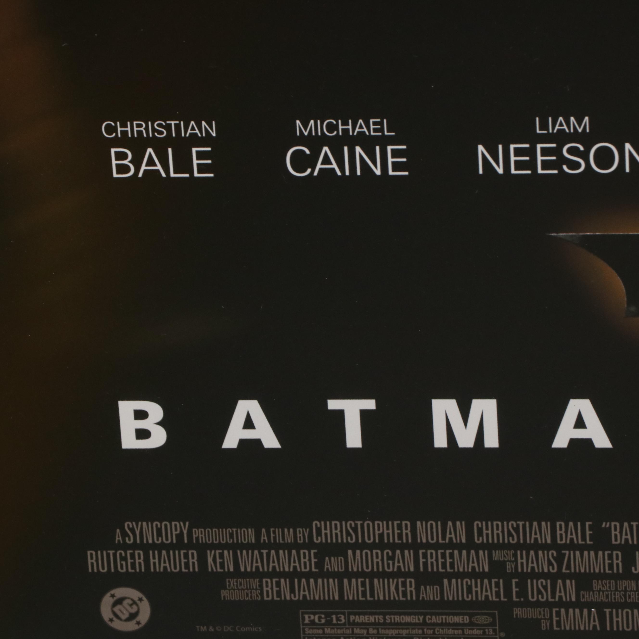 Warner Bros. "Batman Begins" 2005 Offset Lithograph Movie Poster