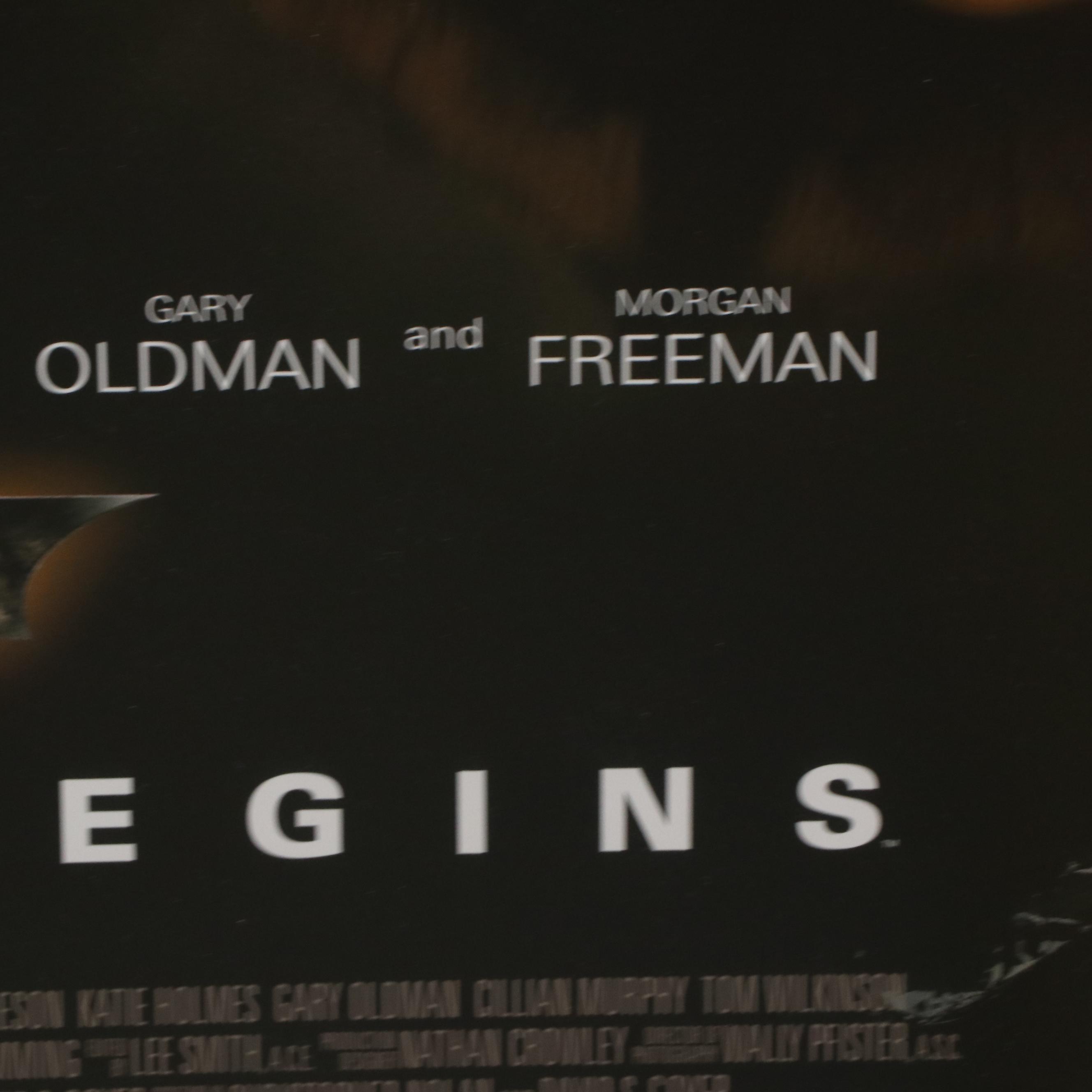 Warner Bros. "Batman Begins" 2005 Offset Lithograph Movie Poster