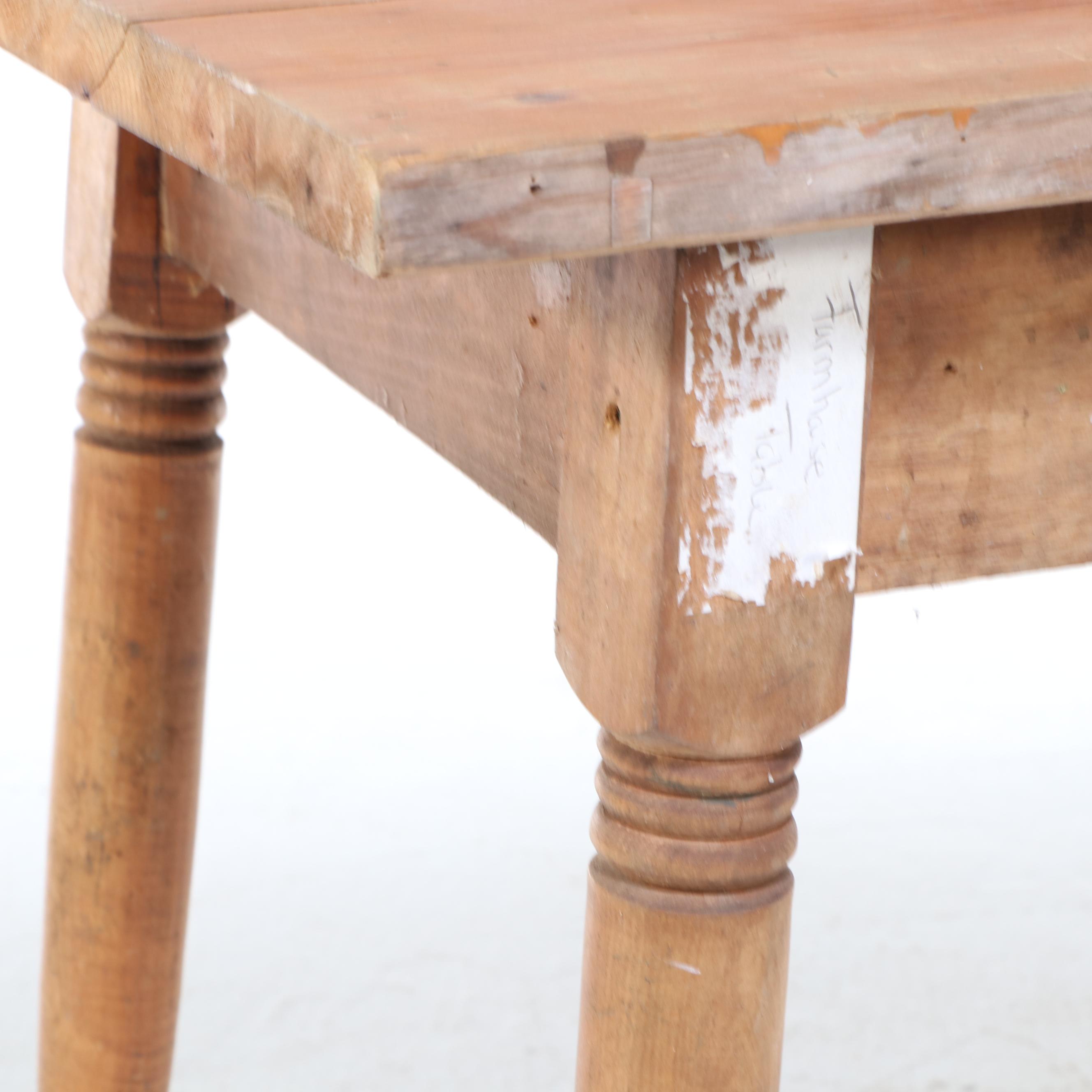 American Primitive Pine, Poplar, and Maple Farm Table