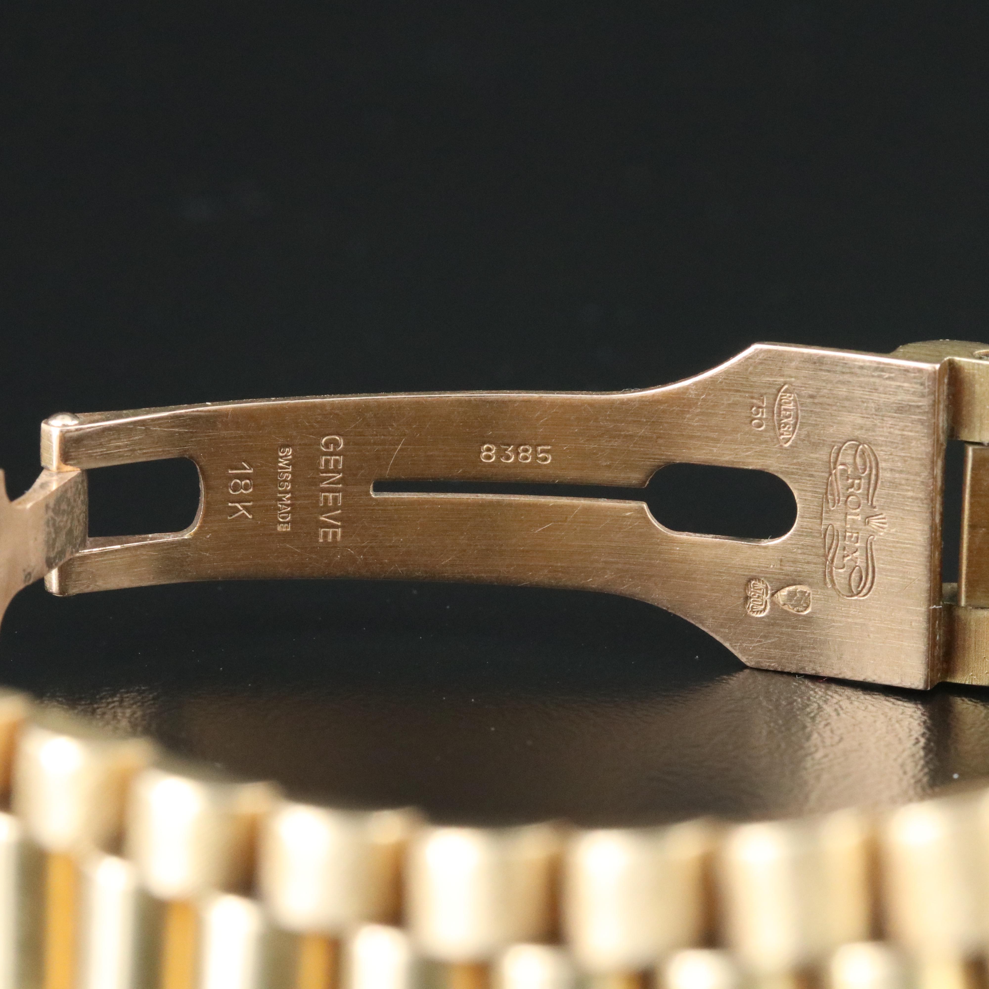 Rolex Day-Date 18038 Custom 1.70 CTW Diamond Set 18K Gold Automatic Watch