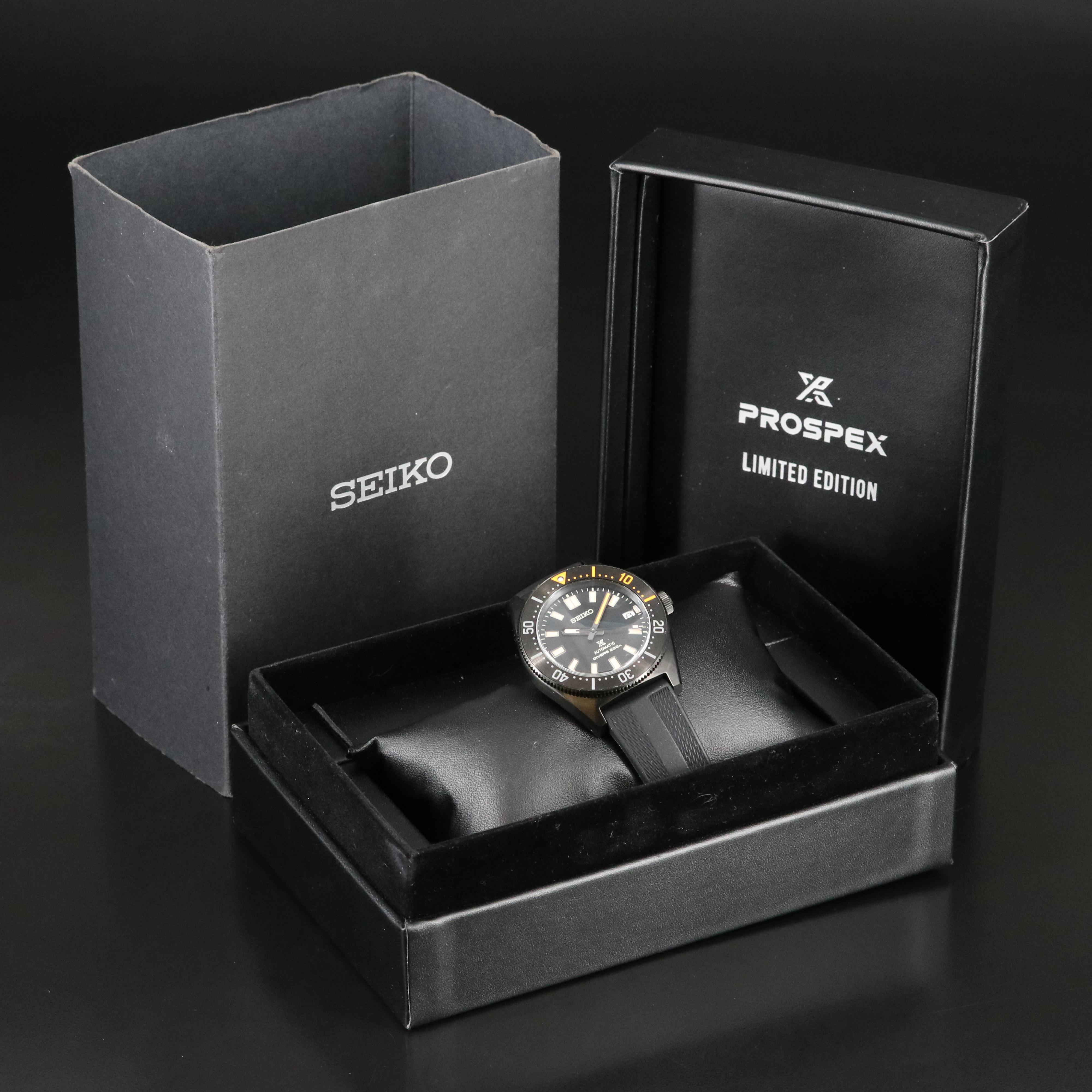 Seiko Prospex Limited Edition 6R35-01T0 Black DLC Steel Automatic Watch