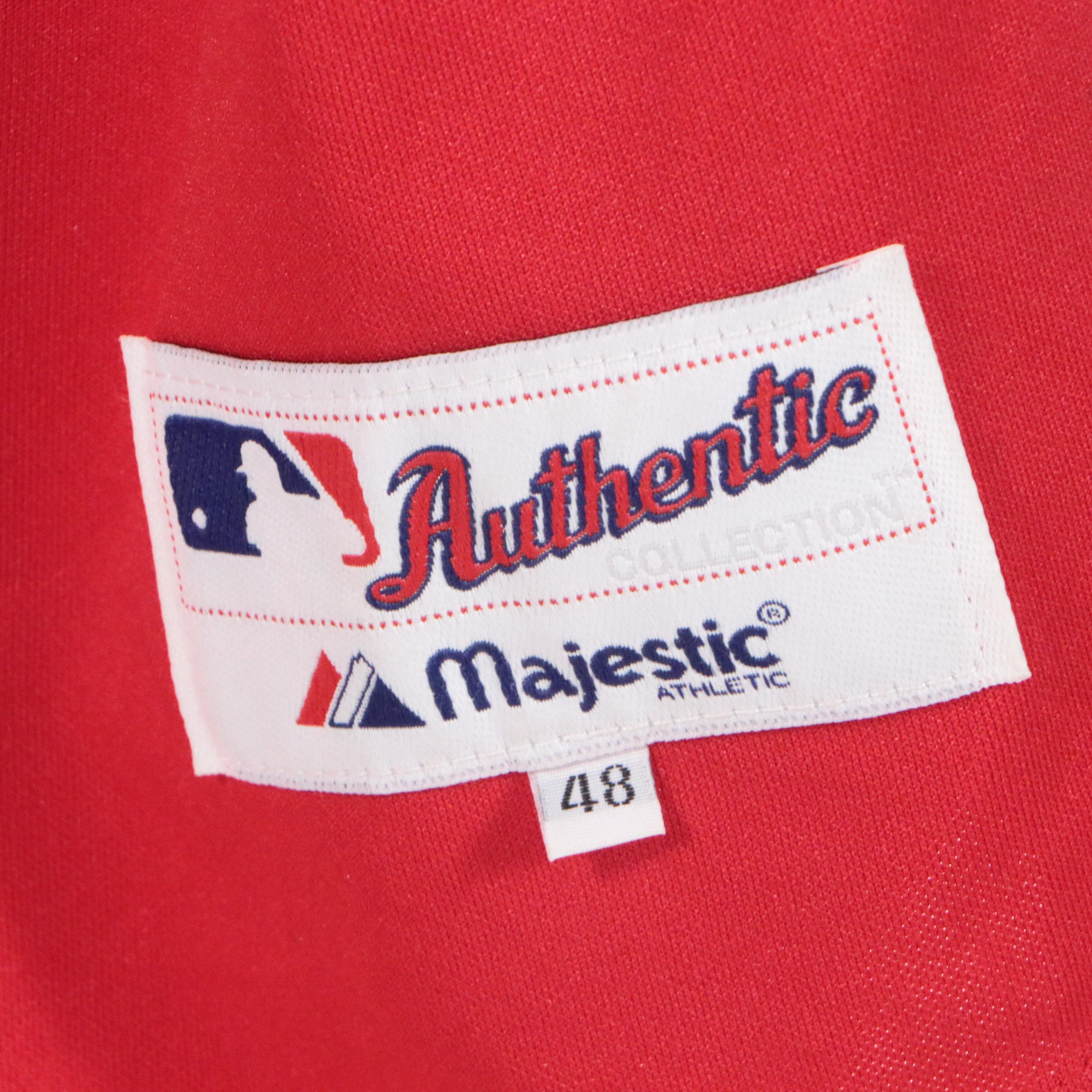 Brian Jordan Signed and Game Used  Atlanta Braves Majestic Baseball Jersey