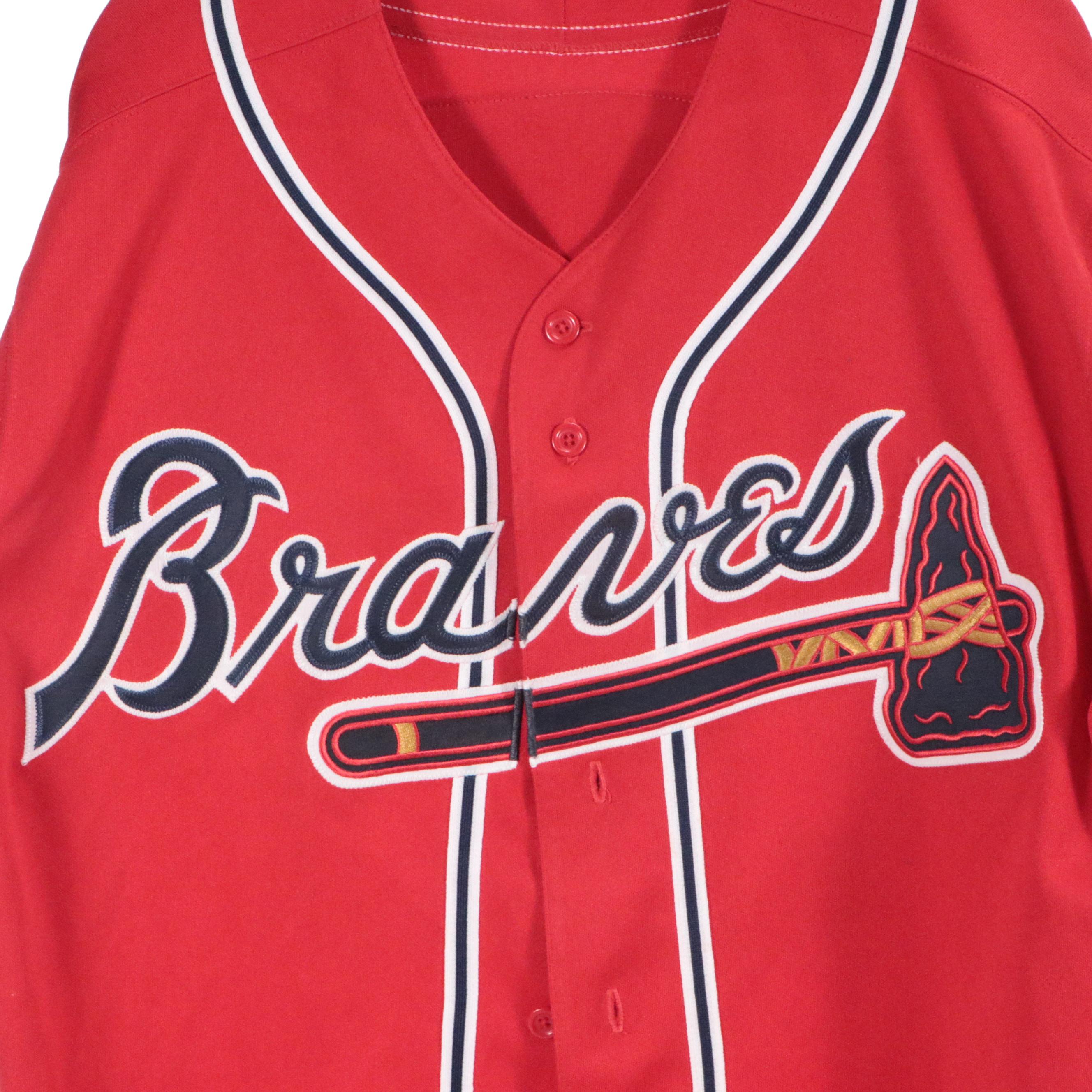 Brian Jordan Signed and Game Used  Atlanta Braves Majestic Baseball Jersey