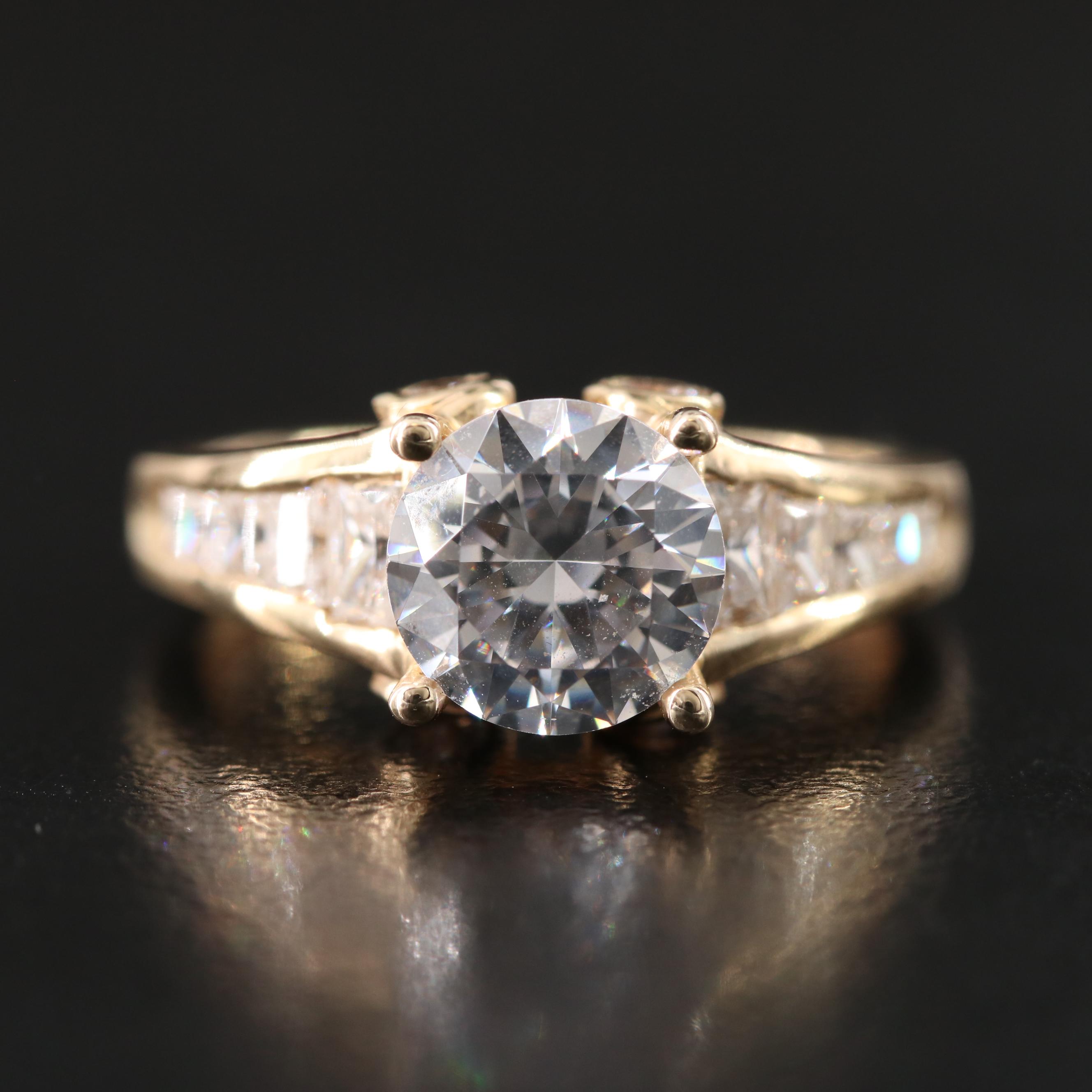 14K CZ Ring