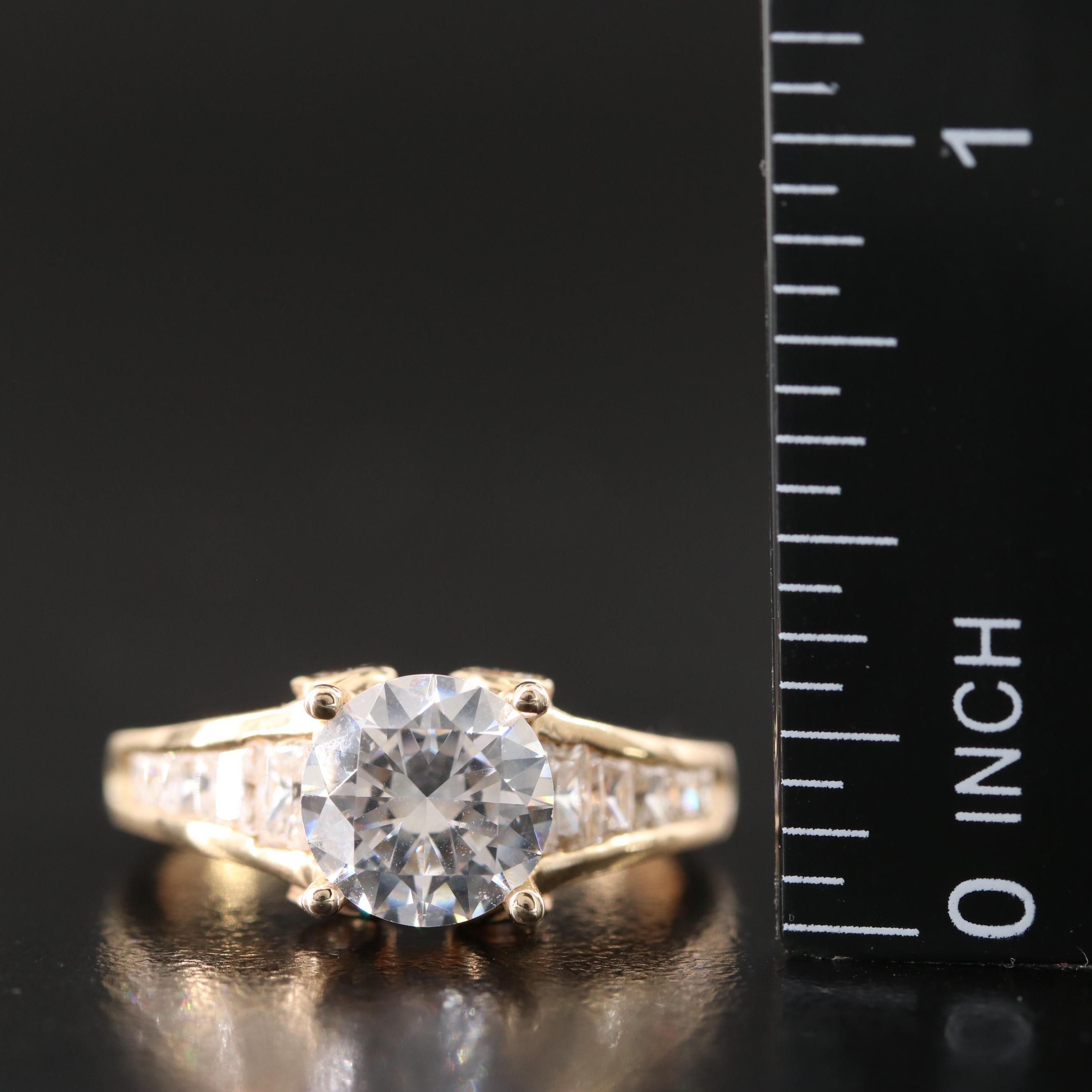 14K CZ Ring
