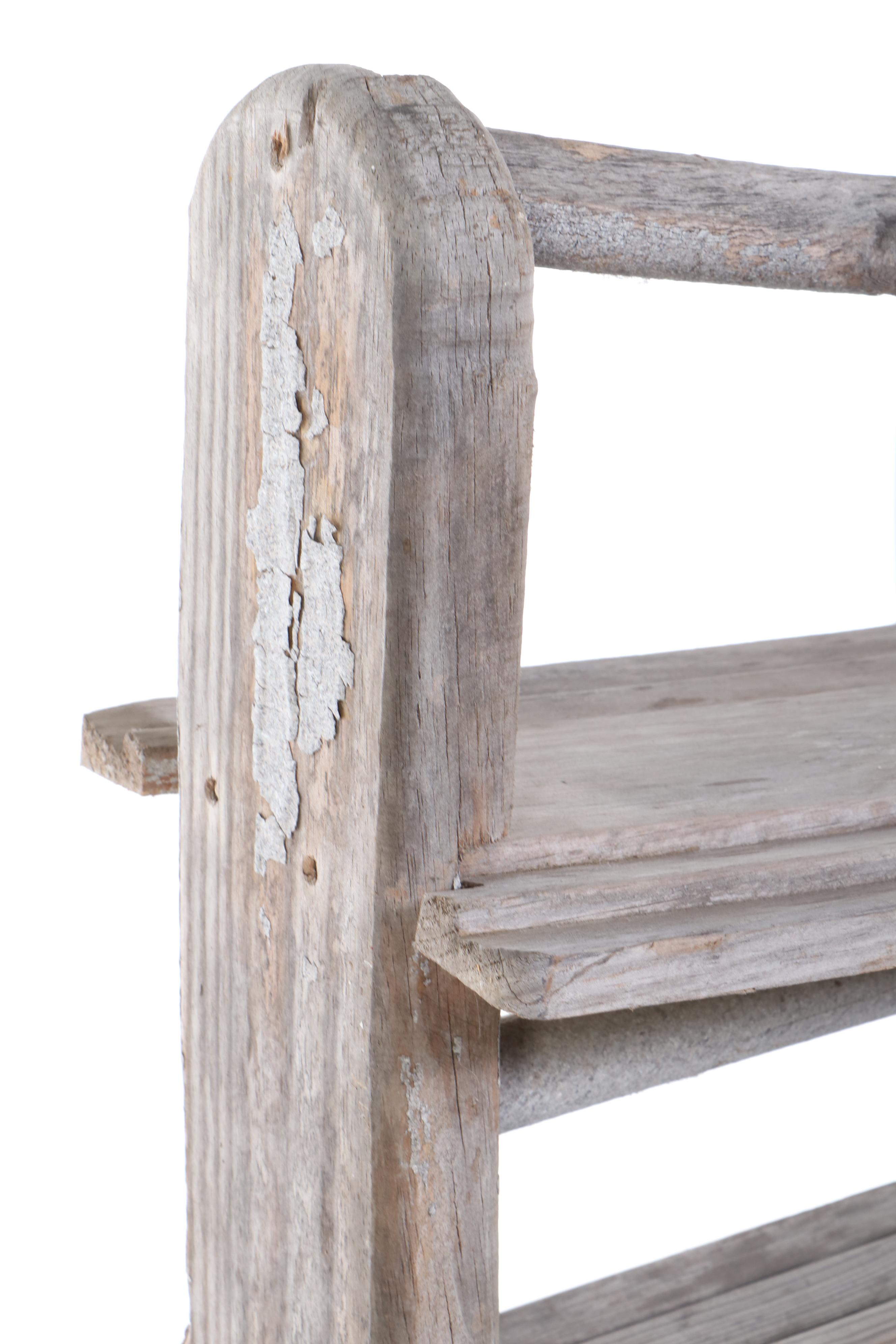 American Primitive Wooden Plate Rack, 19th Century