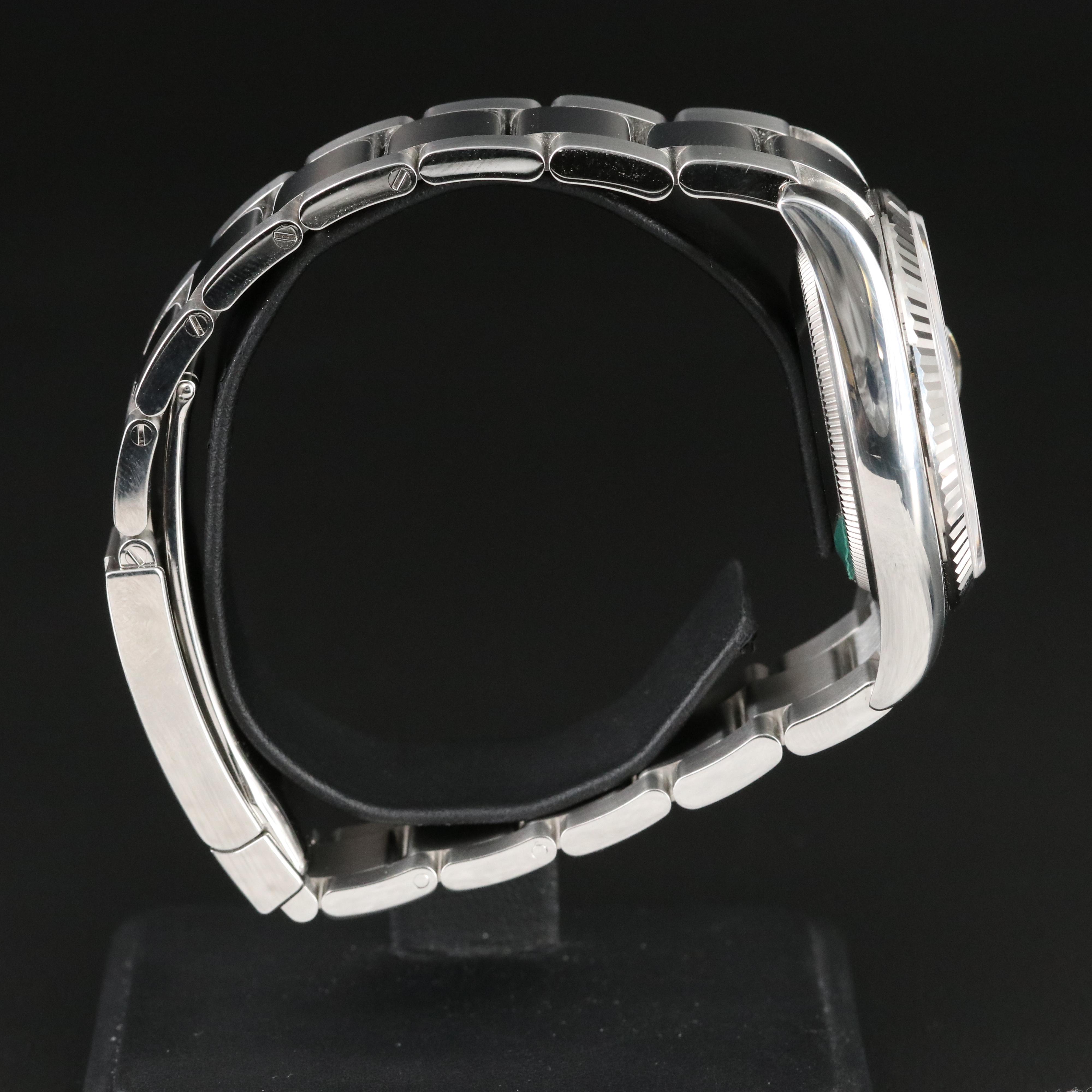 Rolex Datejust 18K Fluted Bezel and Stainless Steel Watch