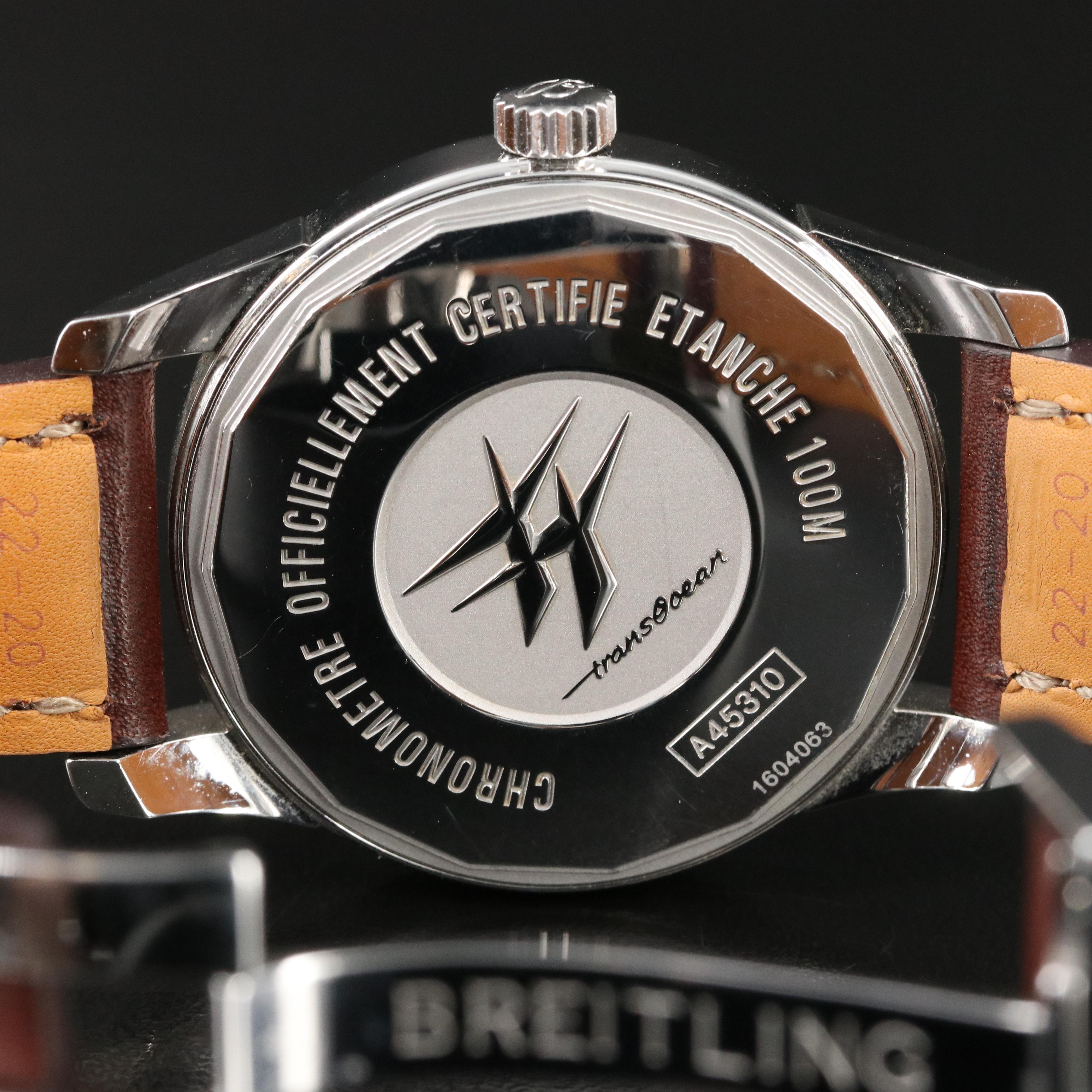 Breitling Transocean Day-Date Automatic Watch