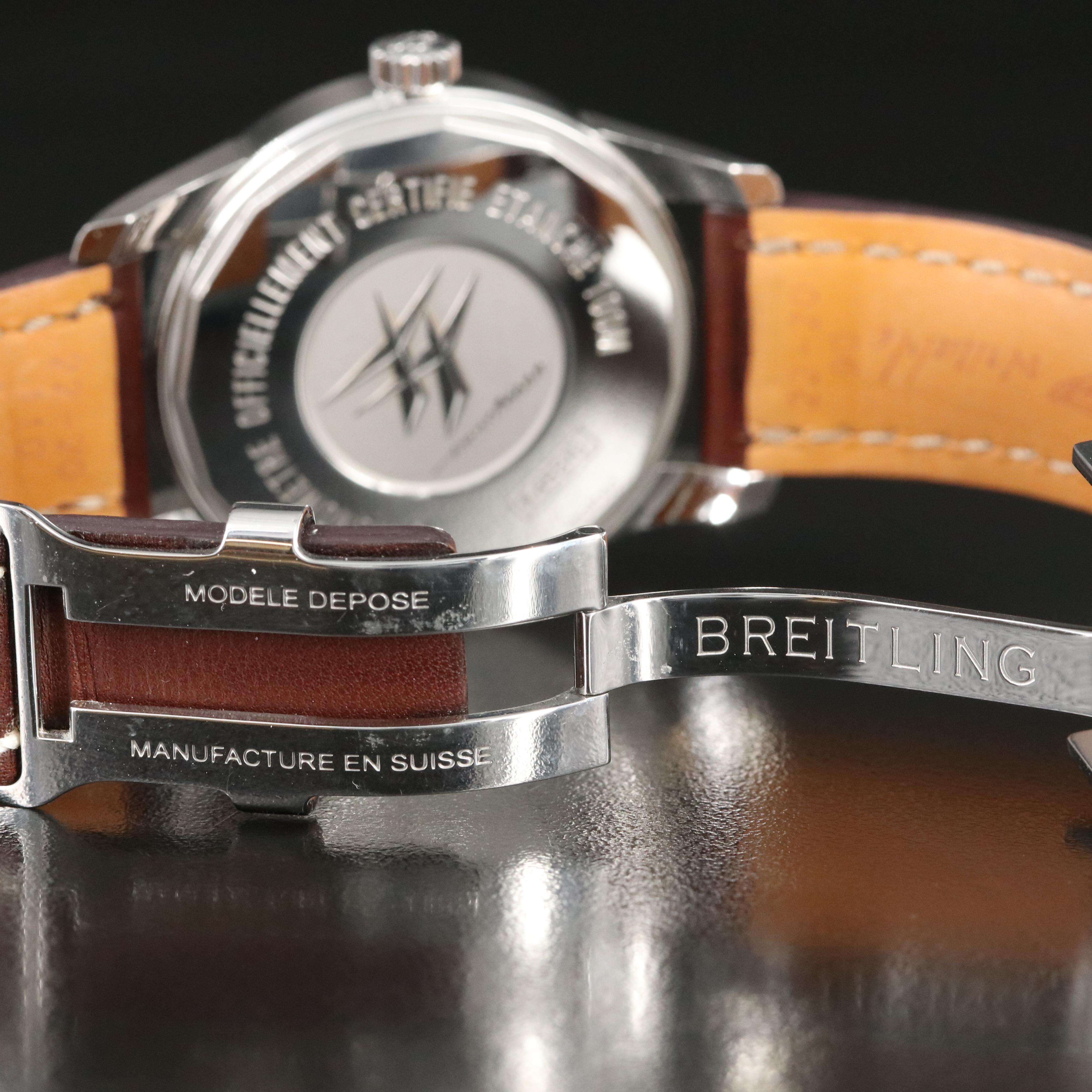 Breitling Transocean Day-Date Automatic Watch