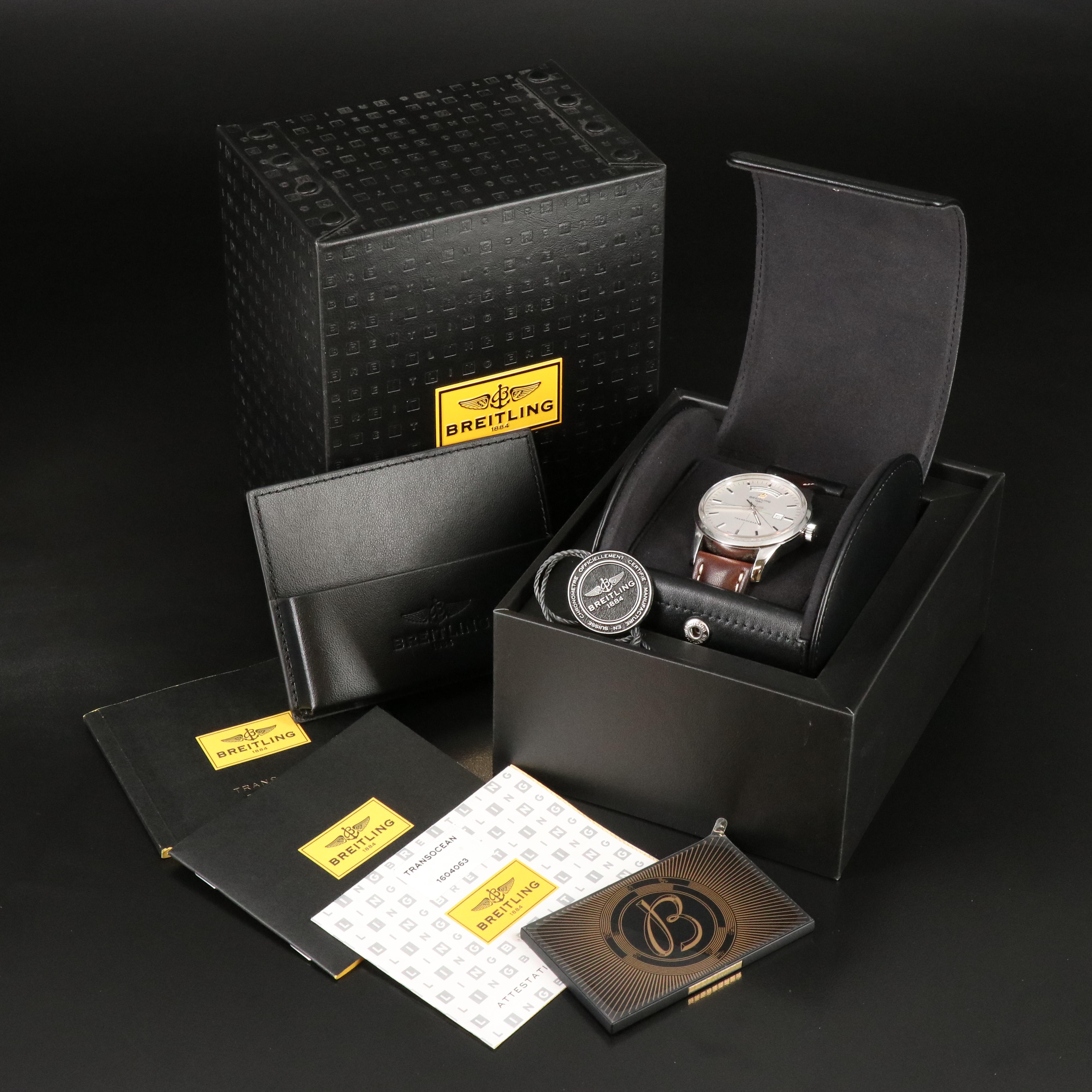 Breitling Transocean Day-Date Automatic Watch