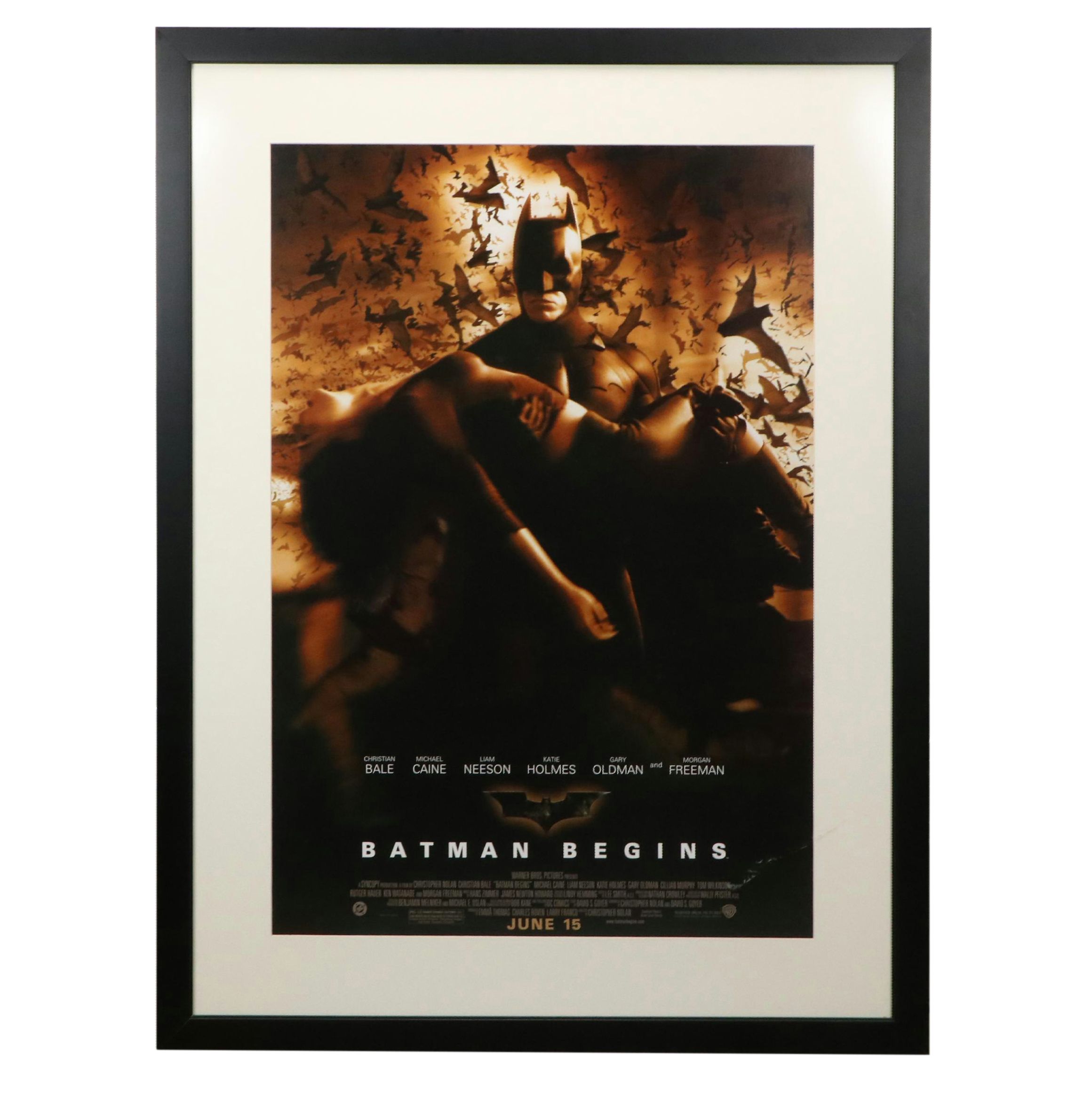 Warner Bros. "Batman Begins" 2005 Offset Lithograph Movie Poster