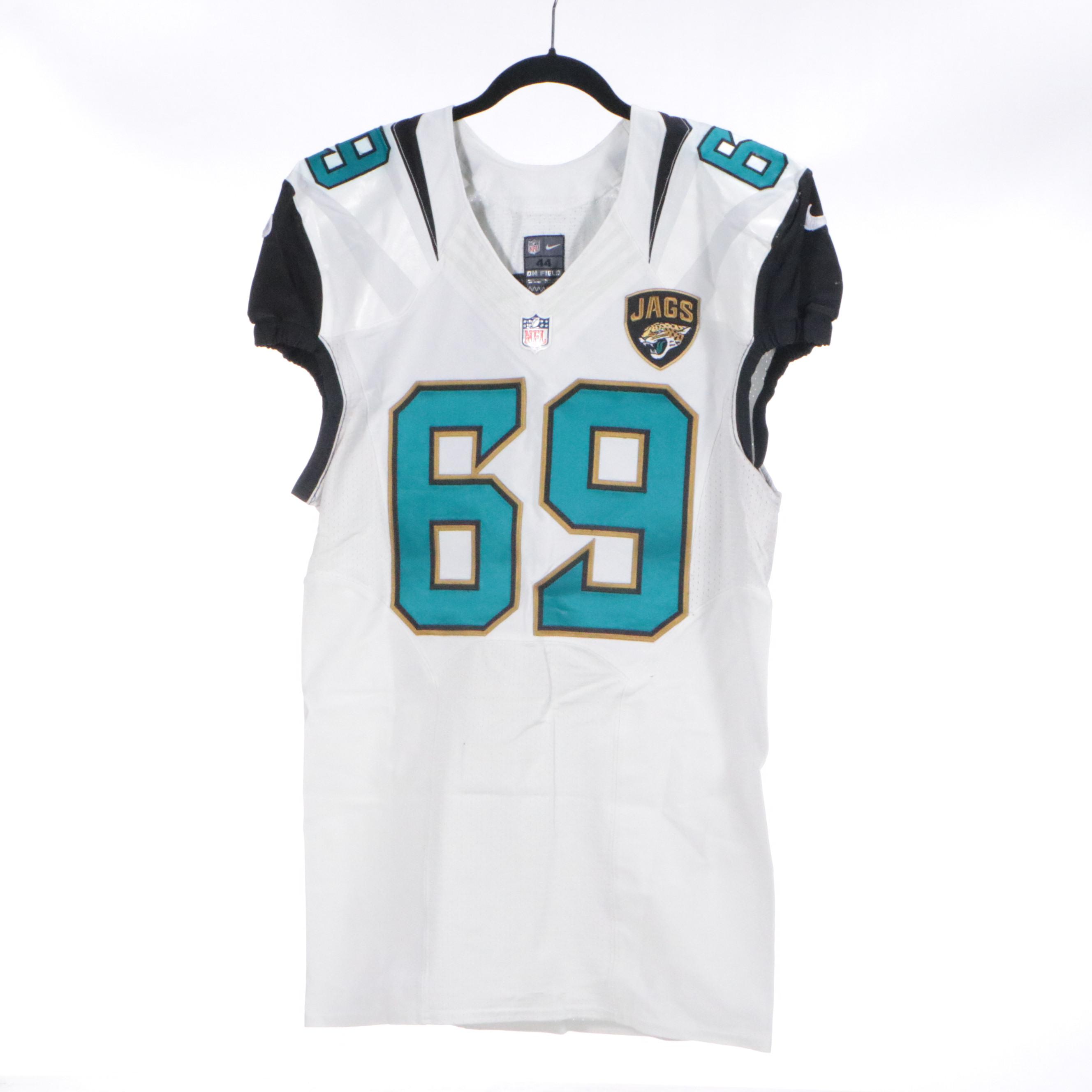 Tyler Shatley Signed and Player Issued Jacksonville Jaguars Nike Football Jersey