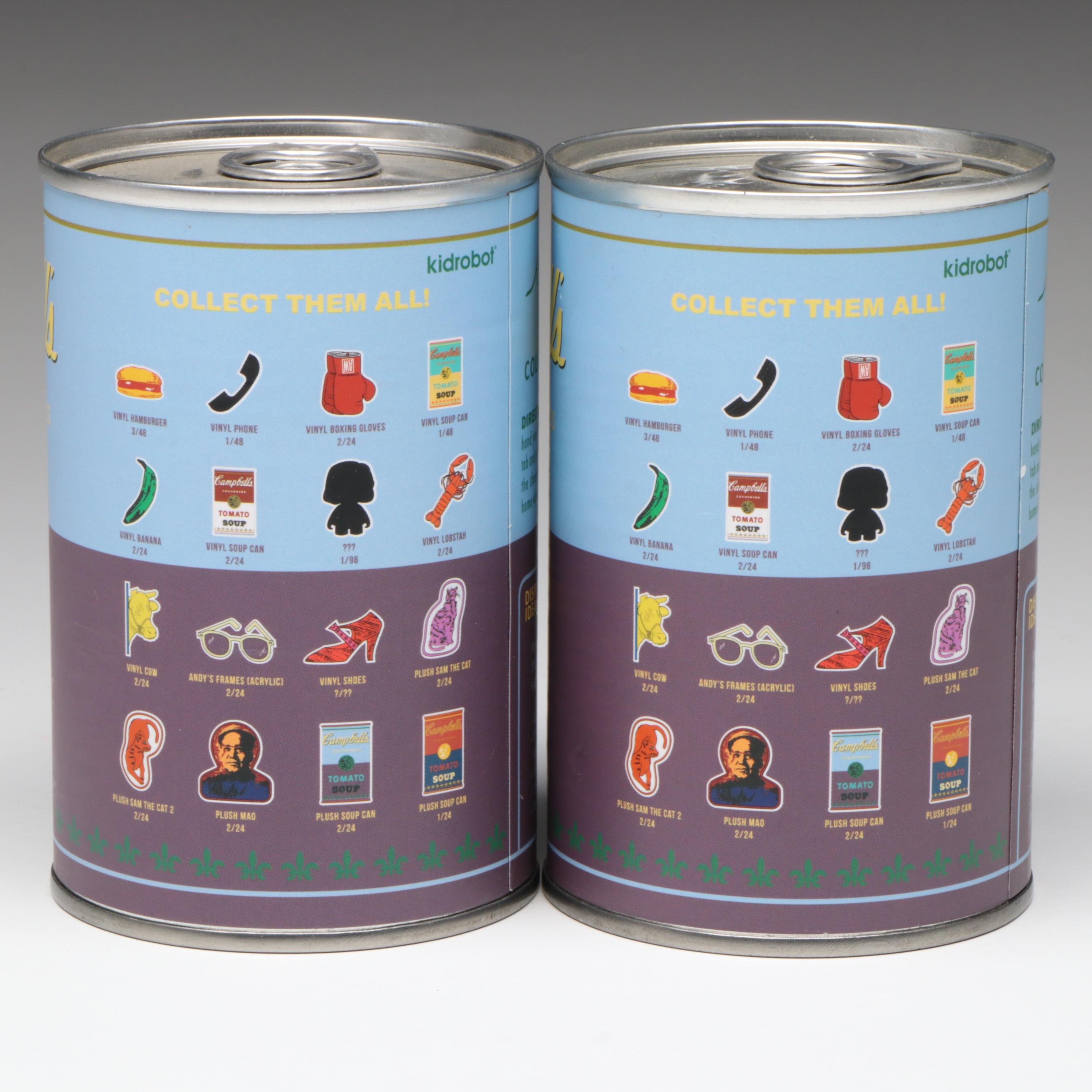 Kidrobot Andy Warhol Campbell's Soup Mystery Art Figures Series Cans