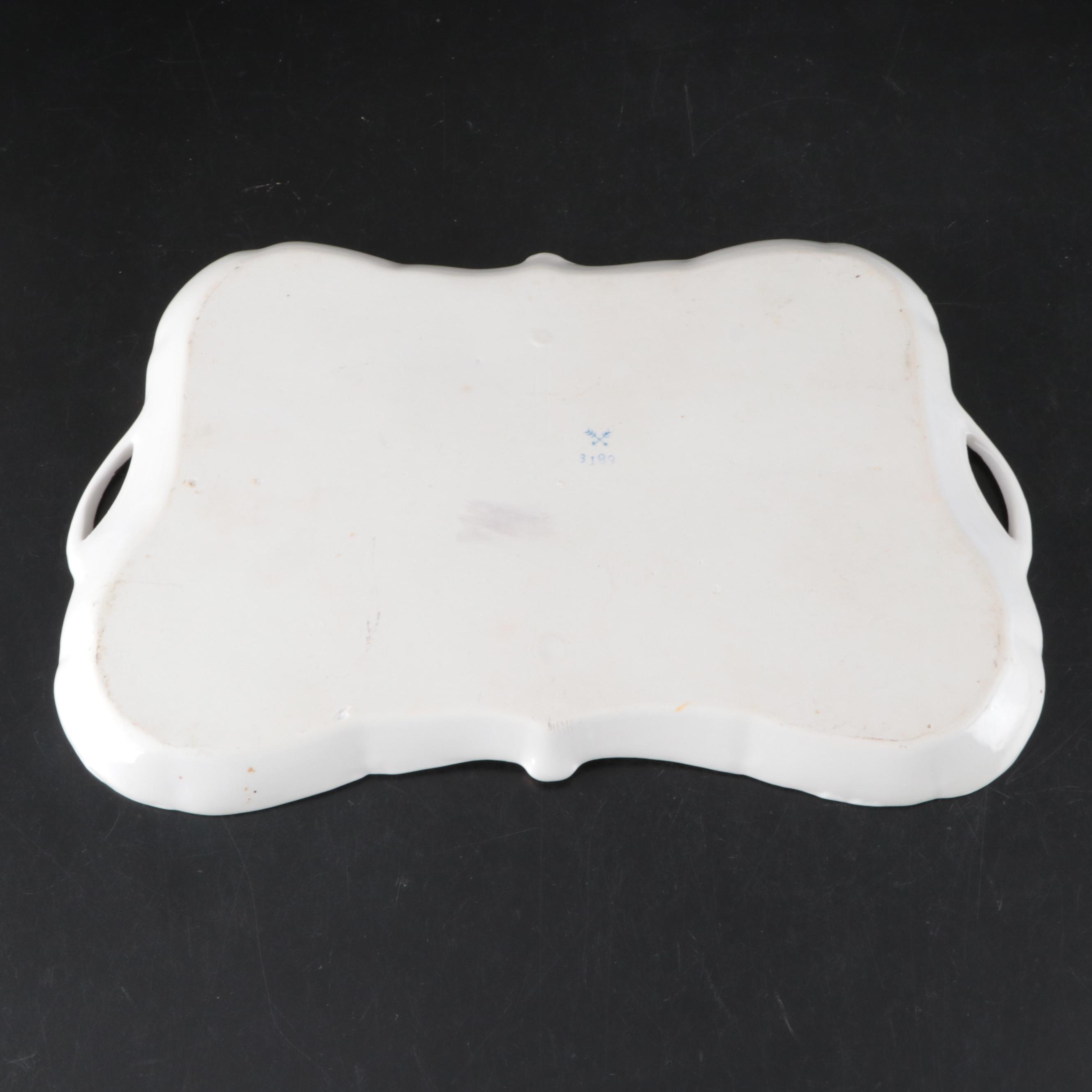 Arnart French Style Porcealin Vanity Set, Mid to Late 20th Century