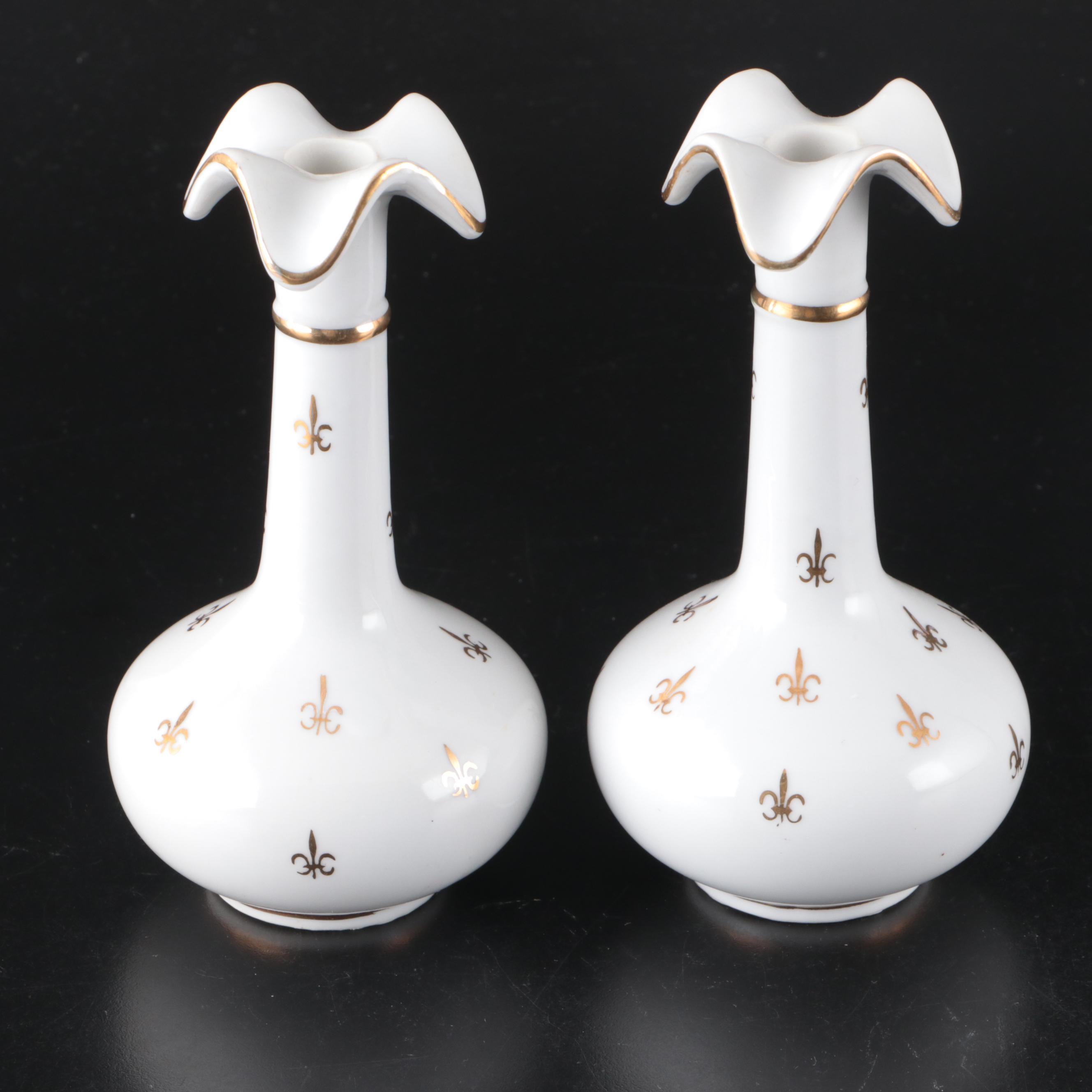 Arnart French Style Porcealin Vanity Set, Mid to Late 20th Century