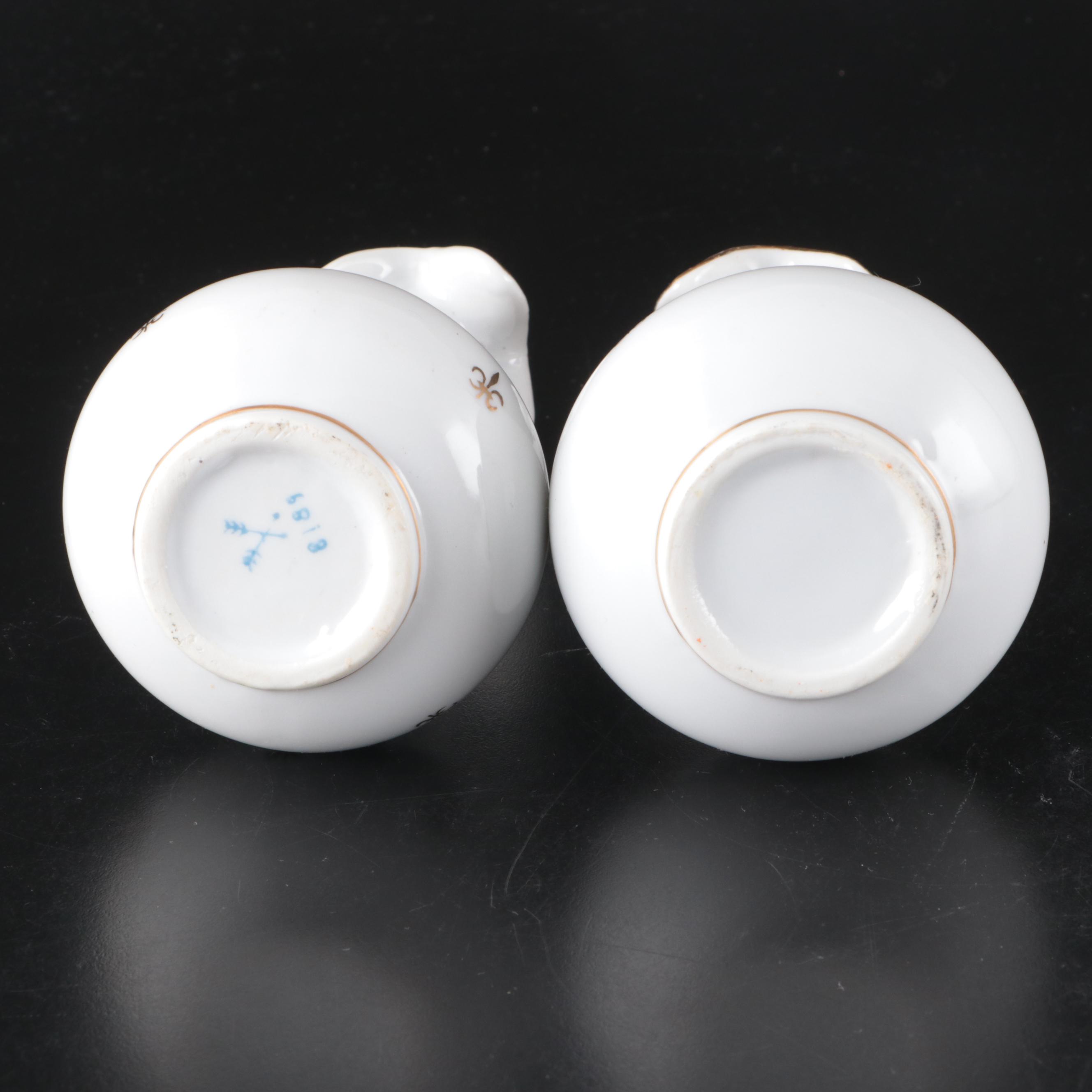 Arnart French Style Porcealin Vanity Set, Mid to Late 20th Century