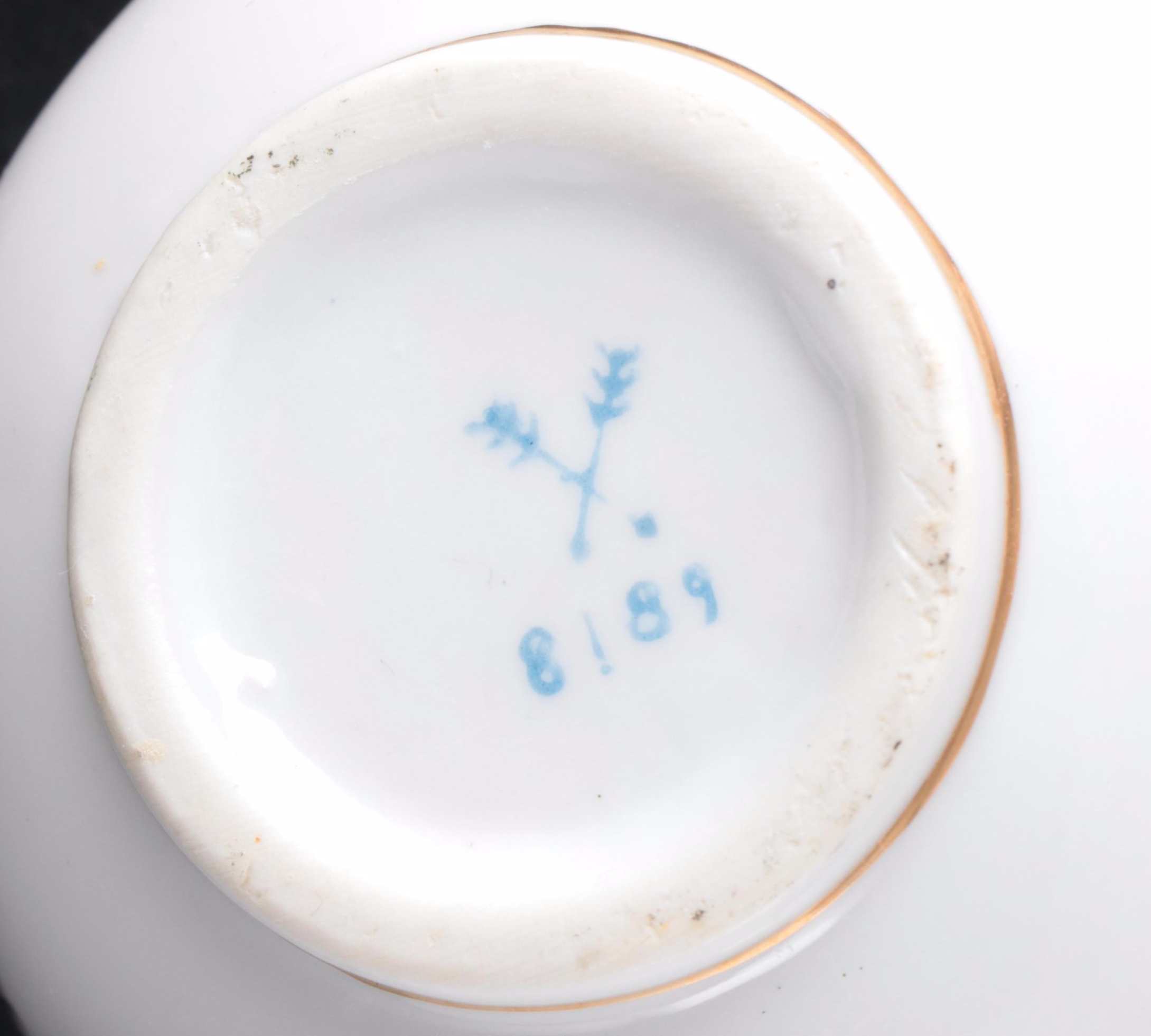 Arnart French Style Porcealin Vanity Set, Mid to Late 20th Century