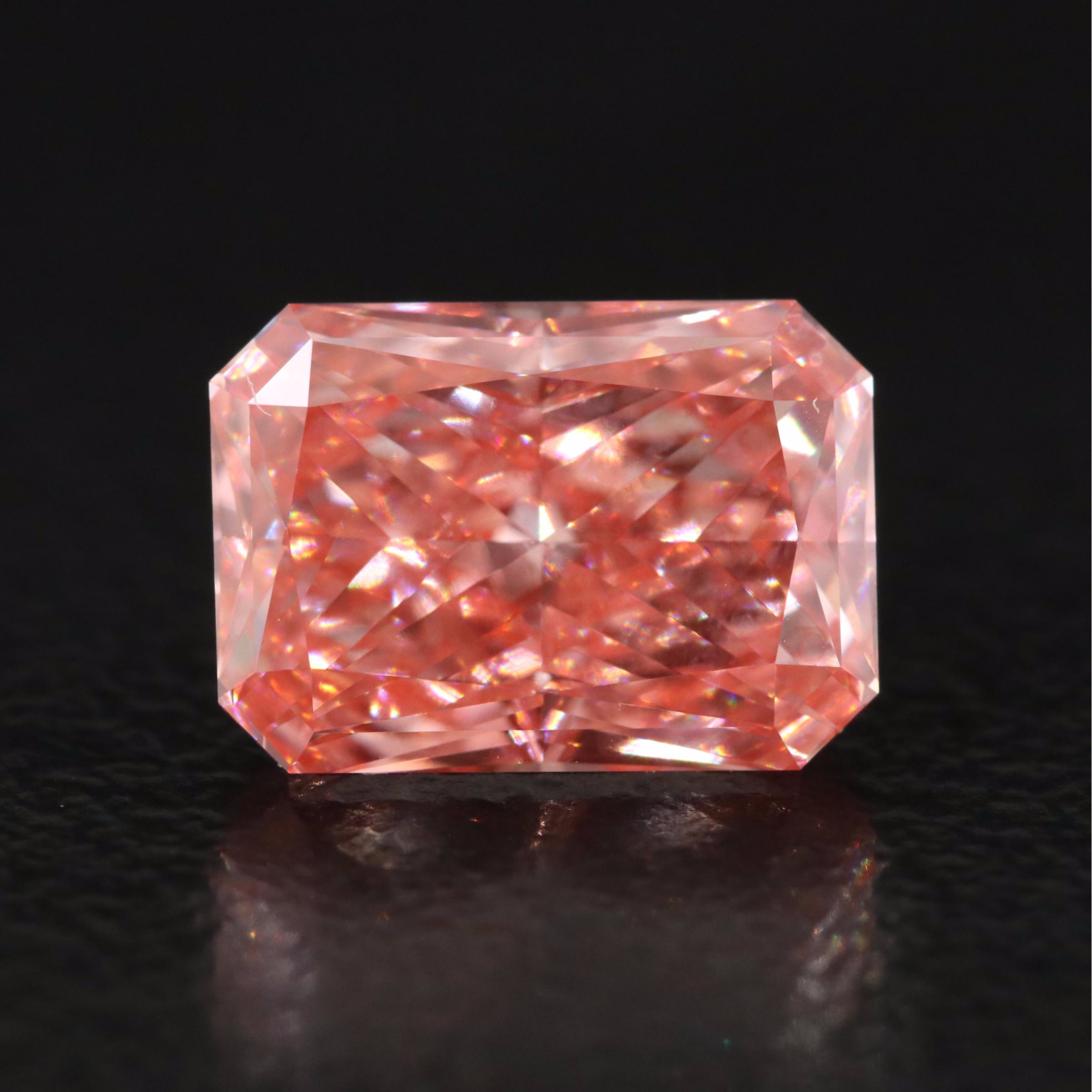 Loose 2.05 CT Fancy Pink Lab Grown Diamond with IGI Report