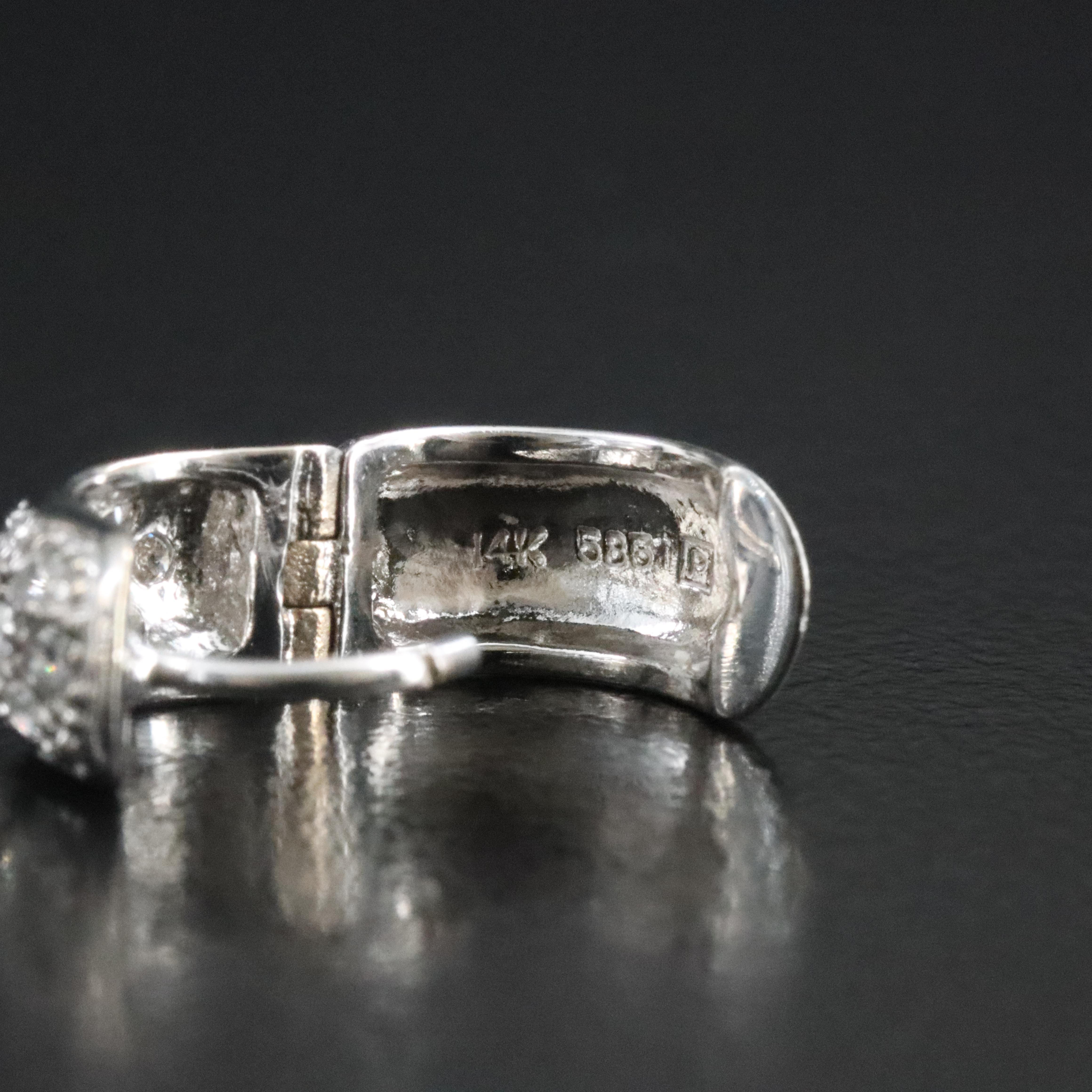 14K 0.42 CTW Diamond Huggie Earrings