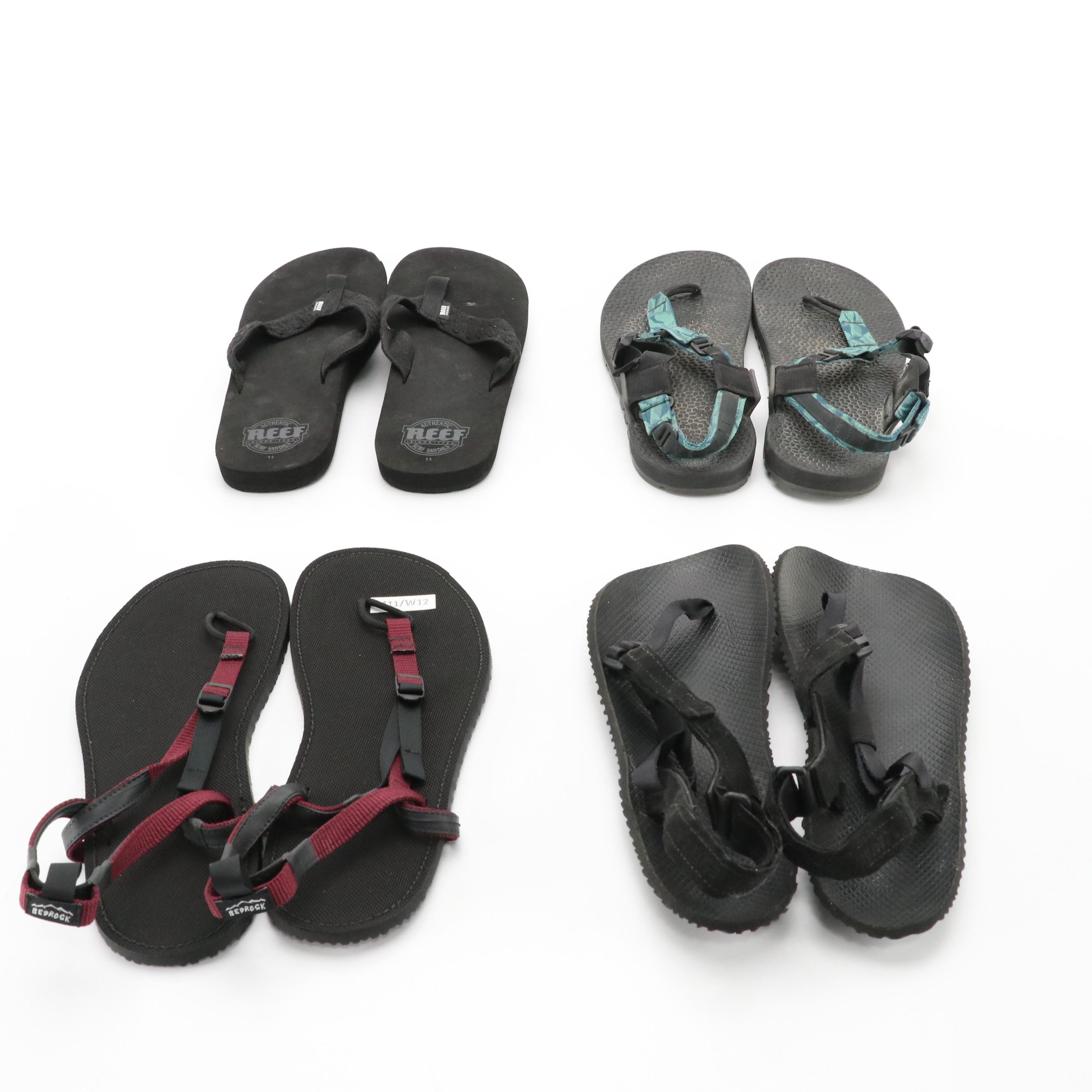 Bedrock Sandals Classic Plum and Cairn Pro II Gneiss Gray Sandals in Boxes, More