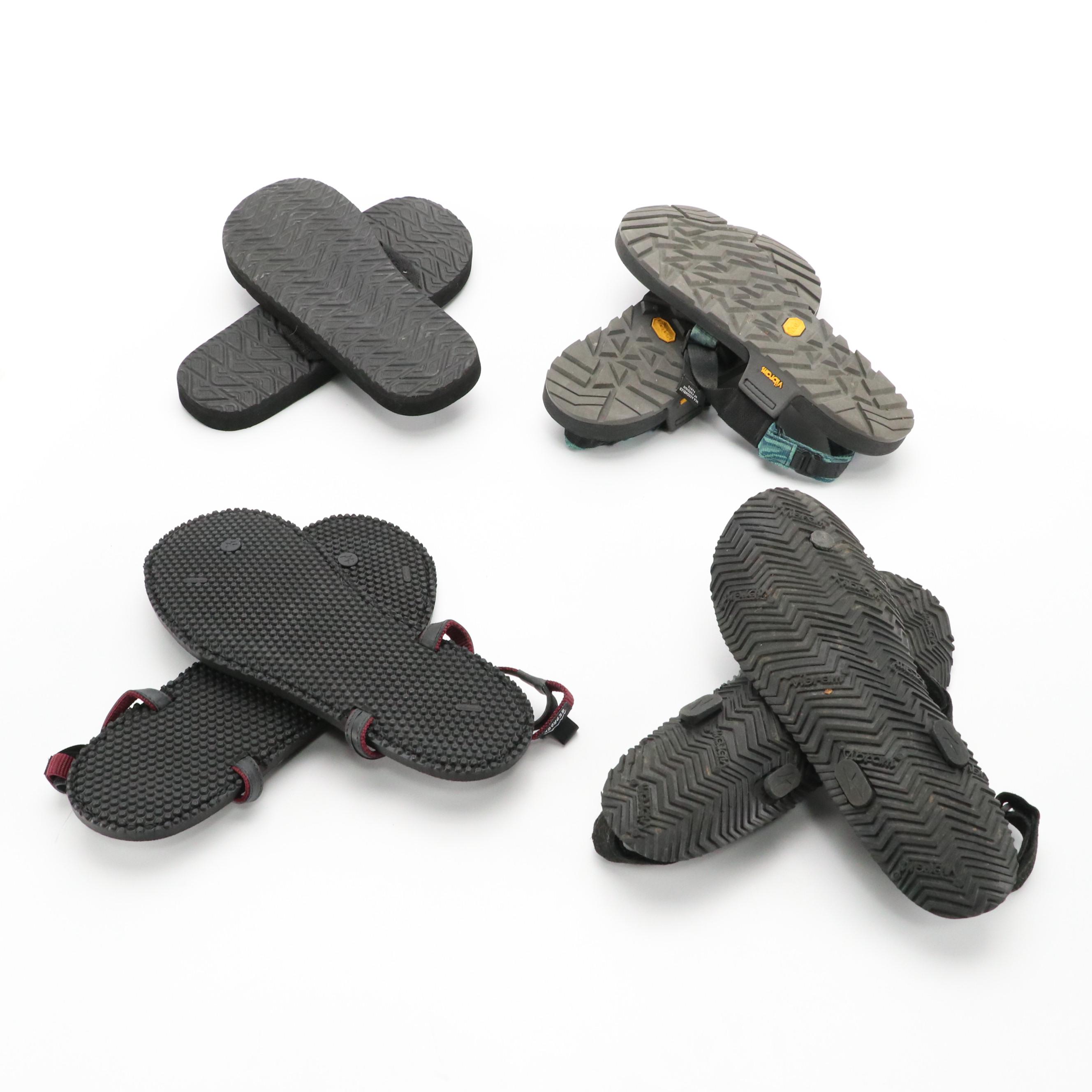 Bedrock Sandals Classic Plum and Cairn Pro II Gneiss Gray Sandals in Boxes, More