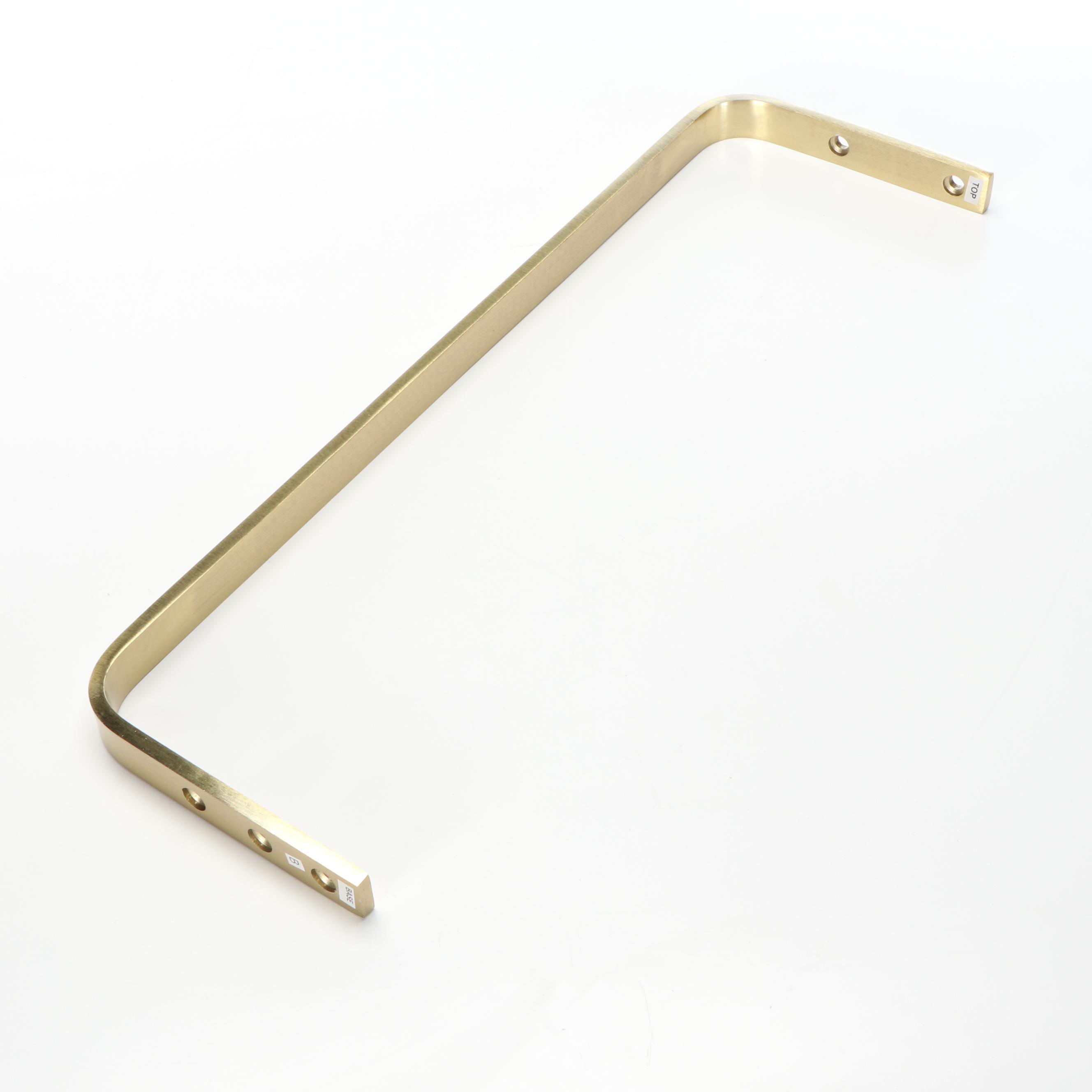 West Elm Brass Toned Metal and Marble Base Murray Drink Table