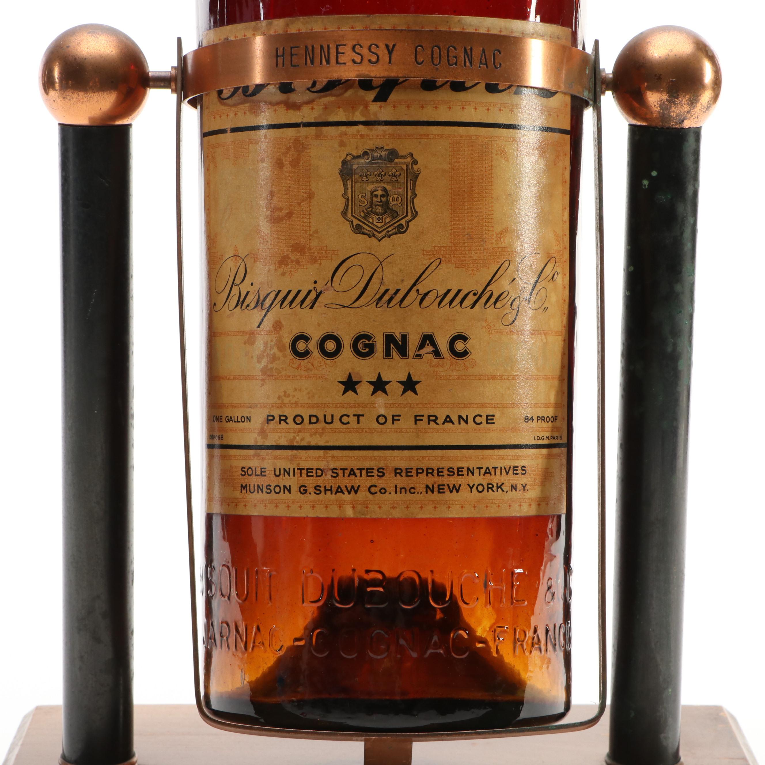 Hennessy Cognac Glass Advertising Display Bottle, Mid-20th Century