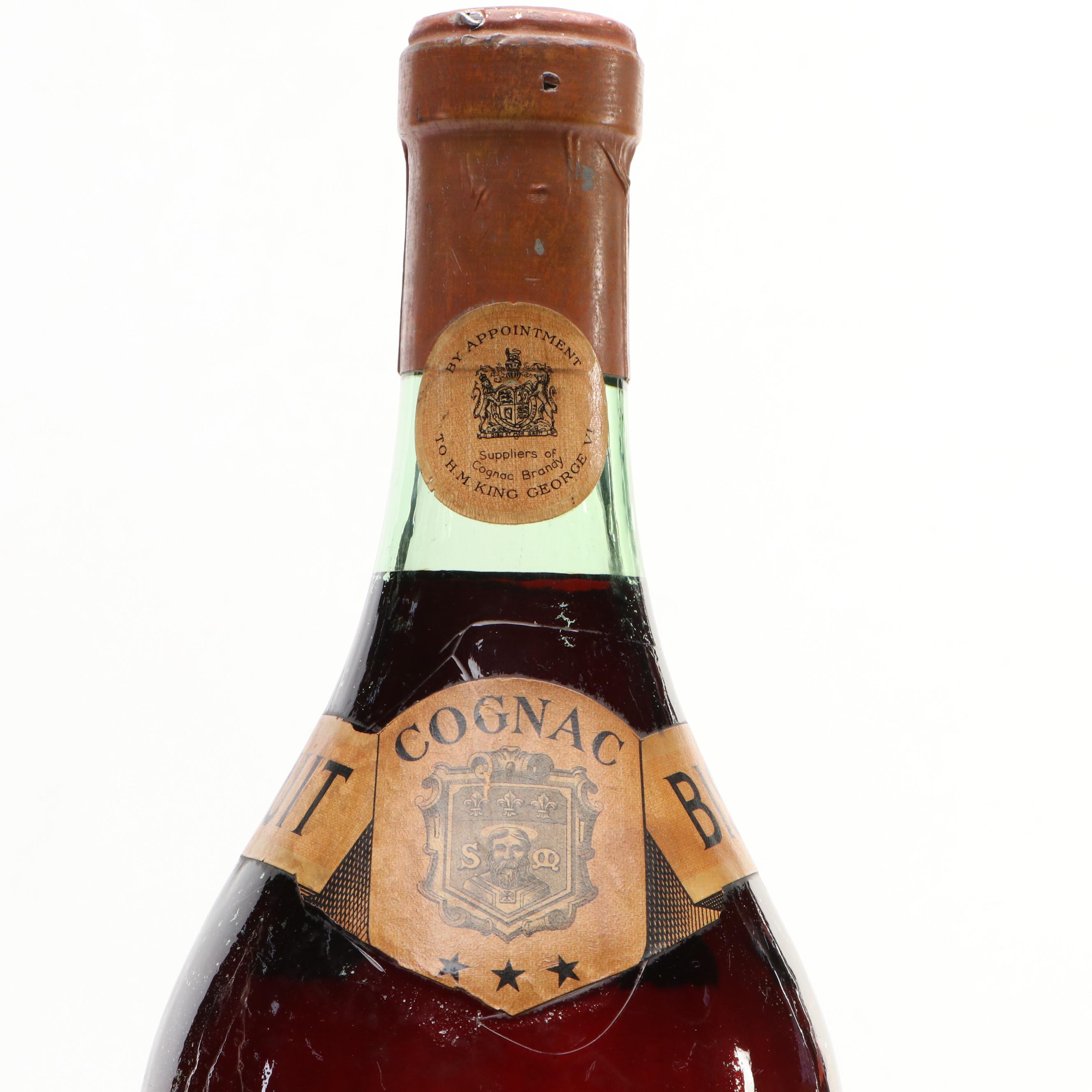 Hennessy Cognac Glass Advertising Display Bottle, Mid-20th Century