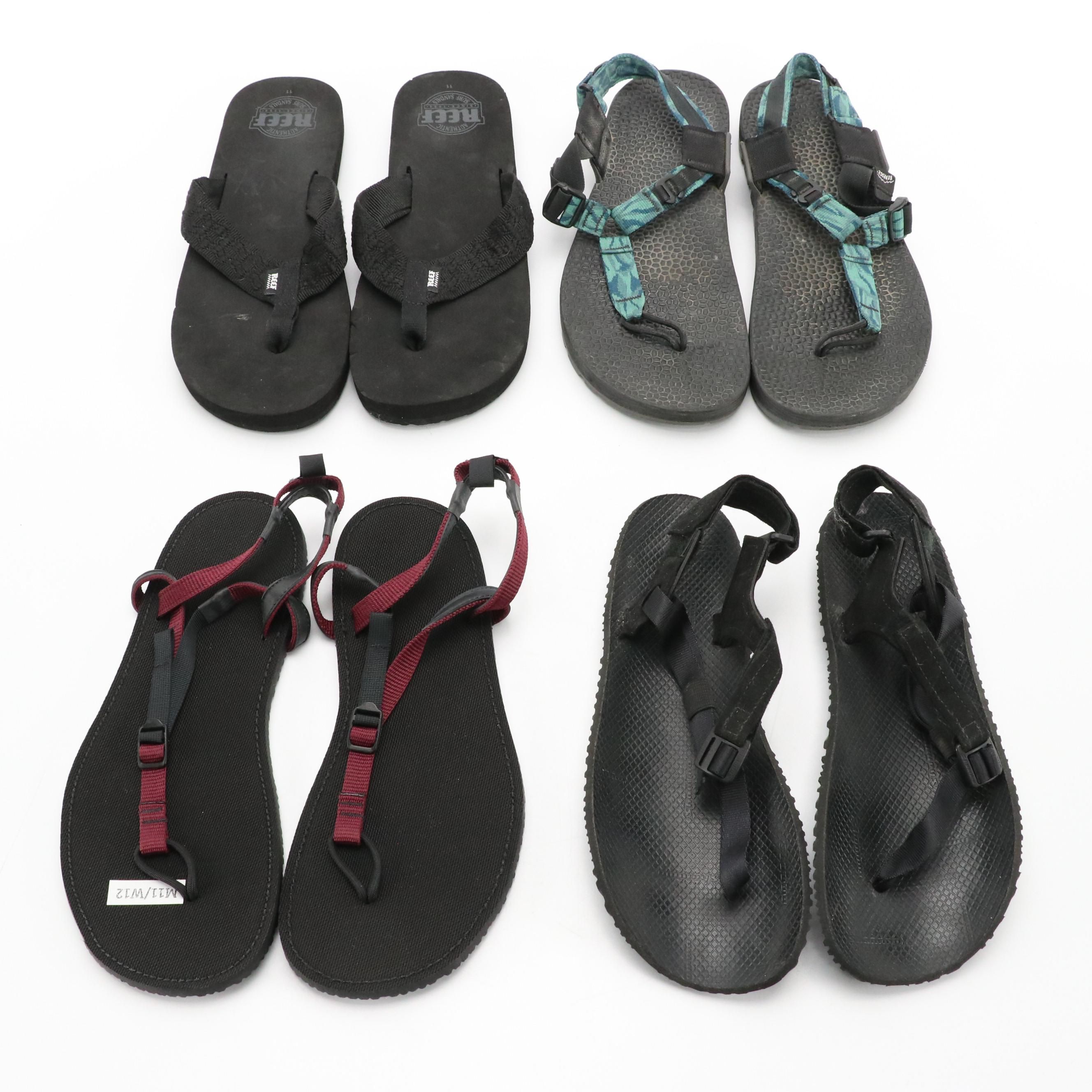 Bedrock Sandals Classic Plum and Cairn Pro II Gneiss Gray Sandals in Boxes, More